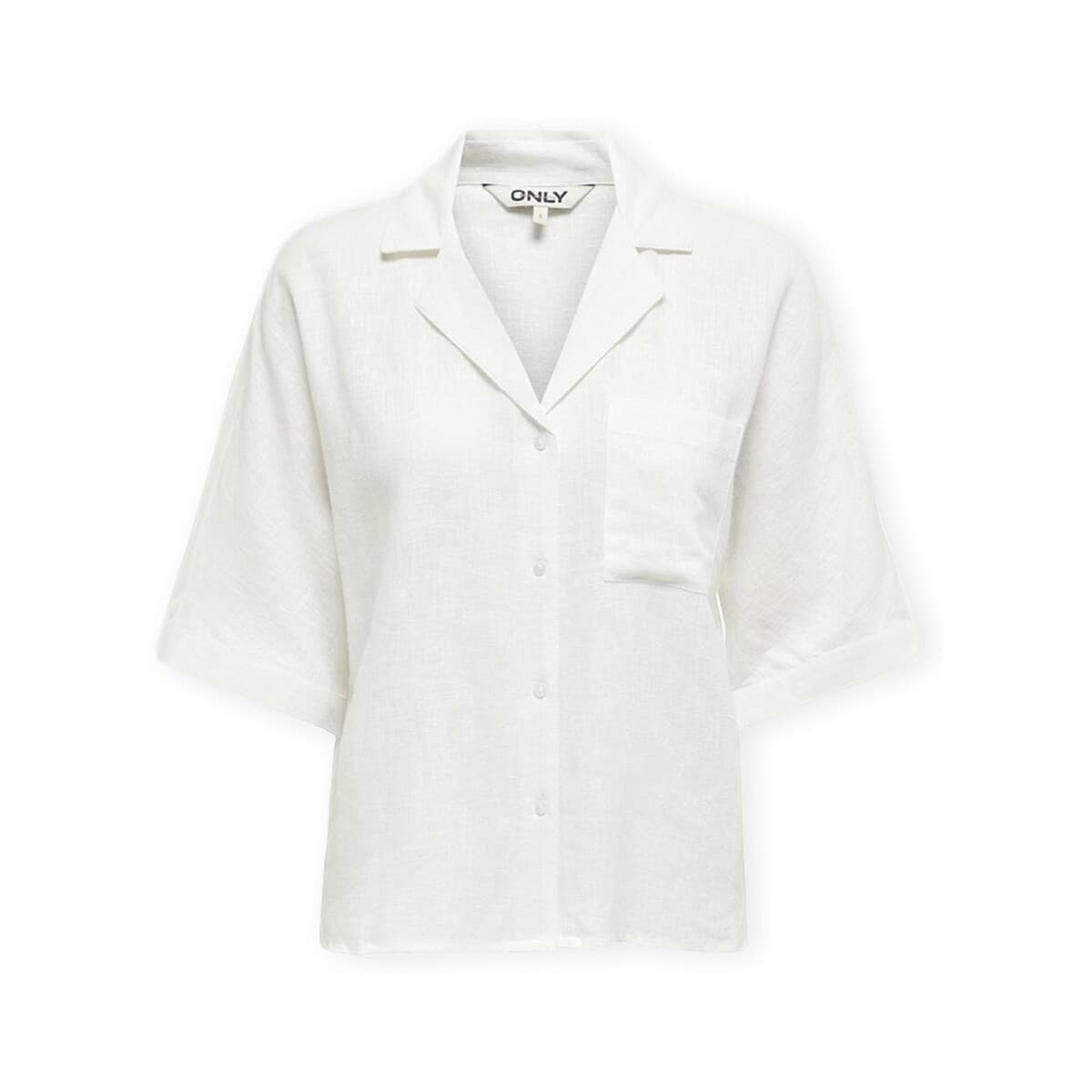 Πουκάμισα Only Noos Bruxelles Linen Shirt - Bright White