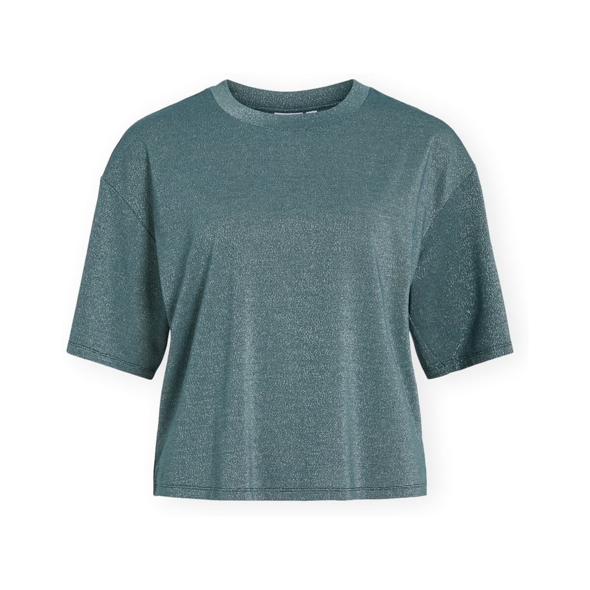 T-shirt με κοντά μανίκια Vila T-Shirt Luxi - Atlantic Deep