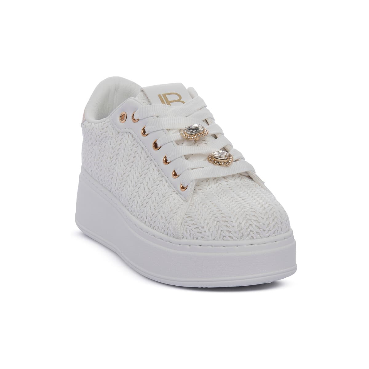 Xαμηλά Sneakers Laura Biagiotti RAFIA WHITE