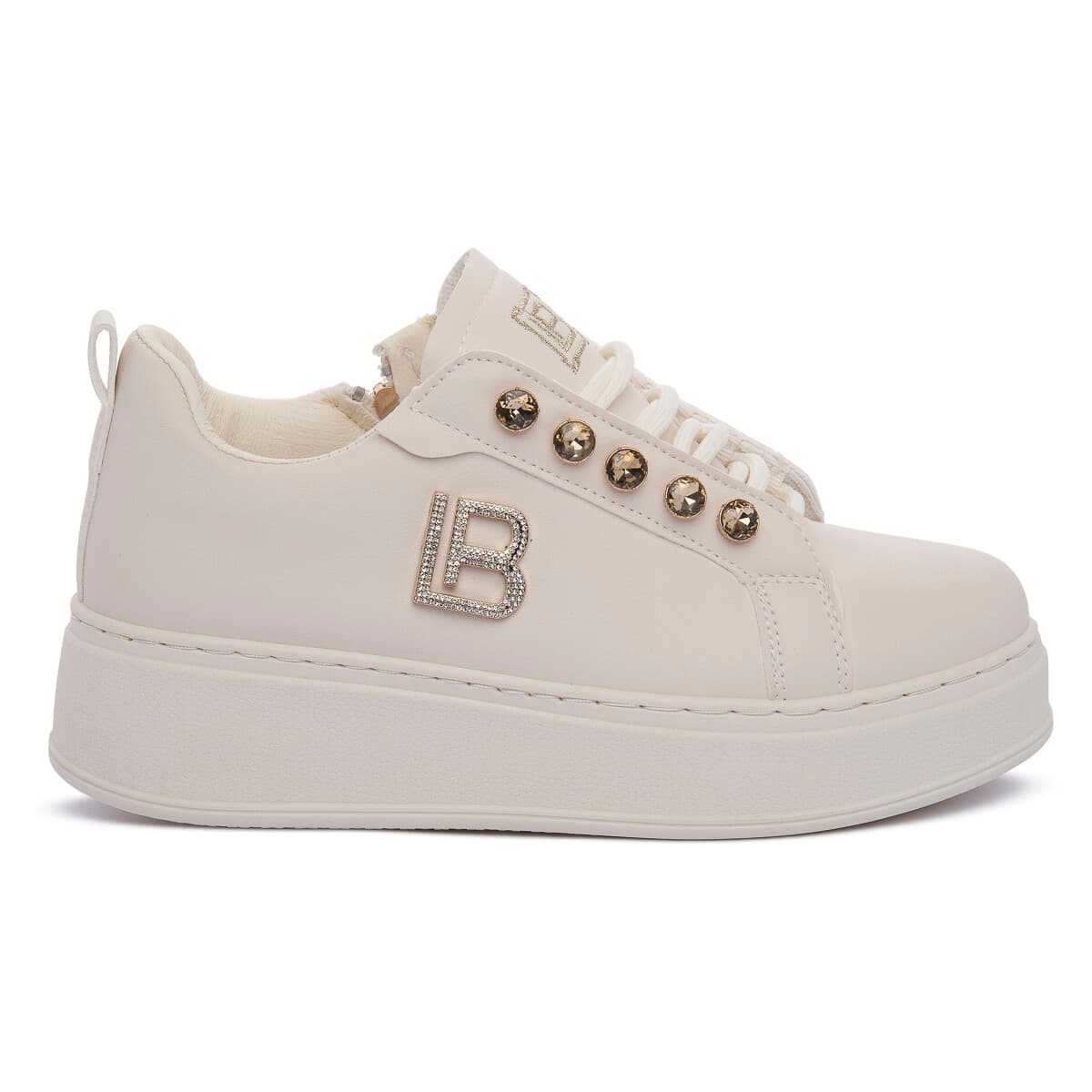 Xαμηλά Sneakers Laura Biagiotti CALF IVORY