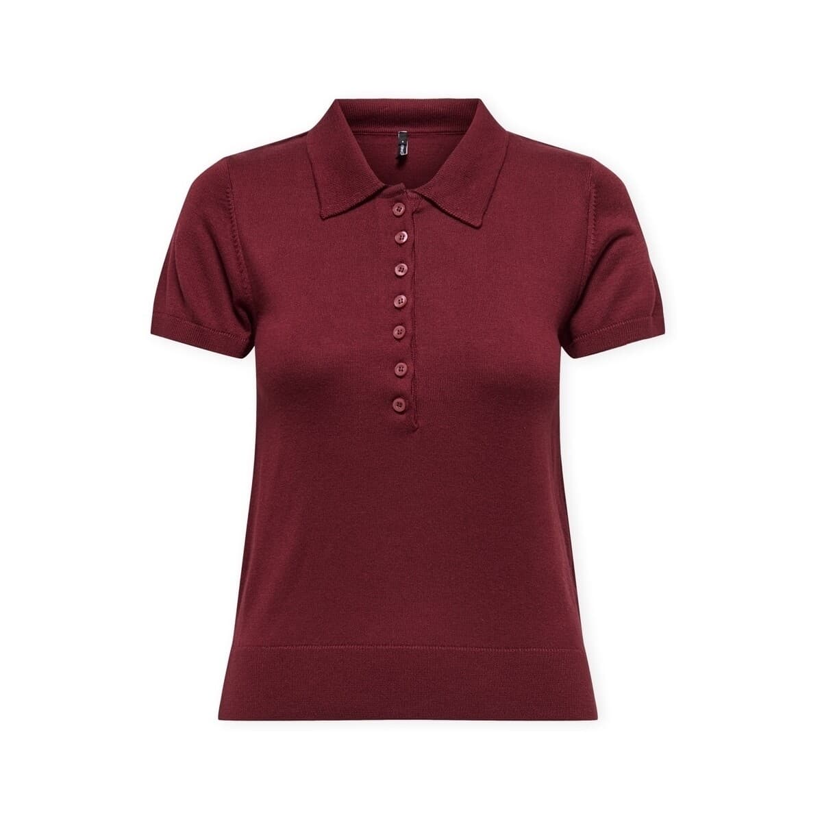 Πόλο με κοντά μανίκια Only Polo Catherine - Cabernet