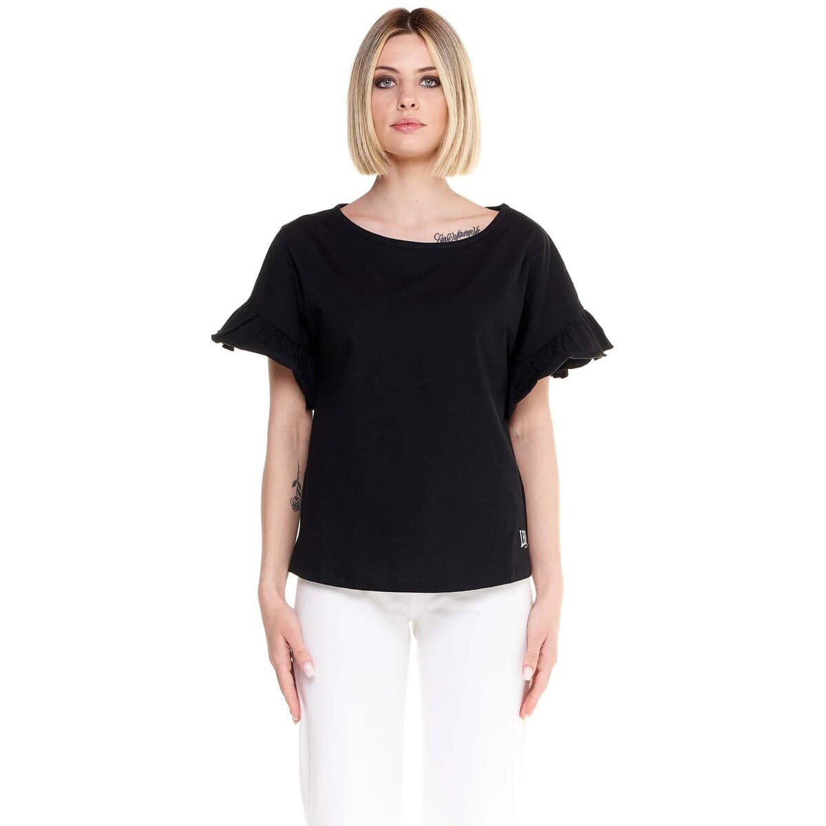 T-shirt με κοντά μανίκια Leone 1947 Woman Short Sleeves Sparkly