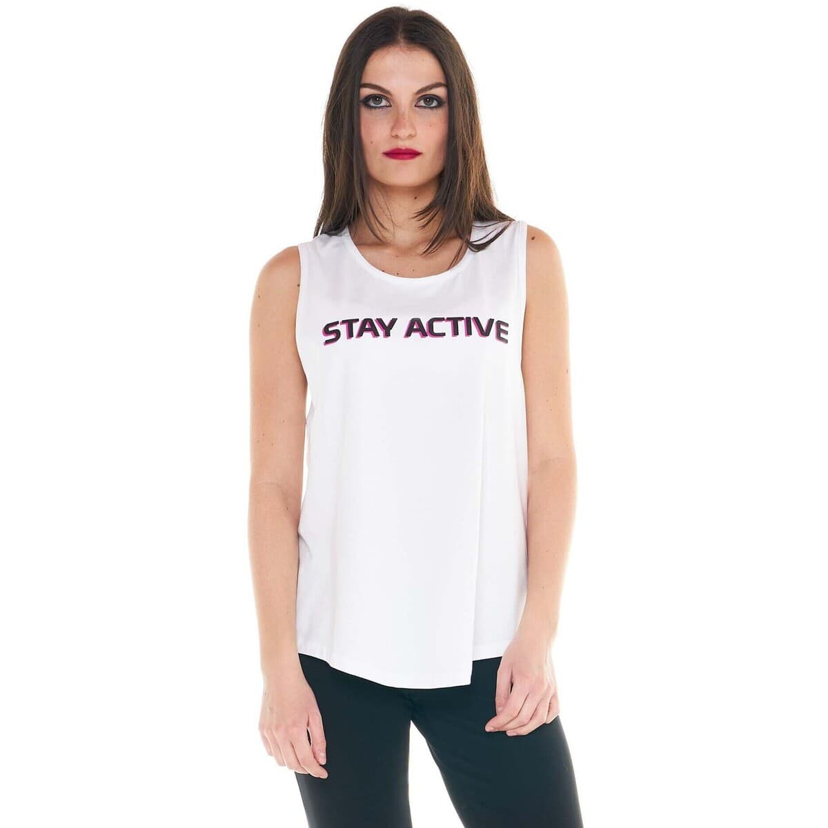 Αμάνικα/T-shirts χωρίς μανίκια Leone 1947 Woman Tank Energy