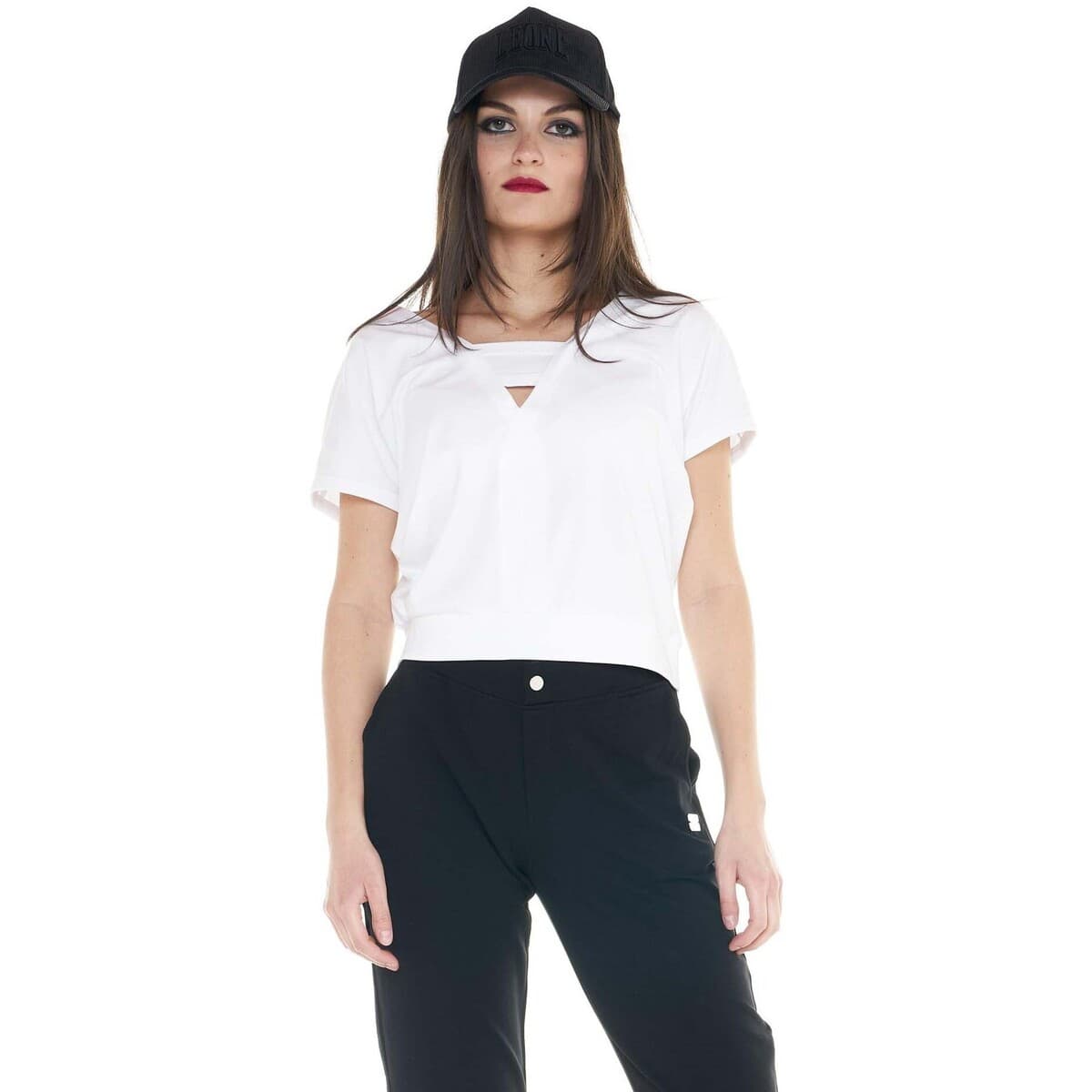 T-shirt με κοντά μανίκια Leone 1947 Woman Crystal