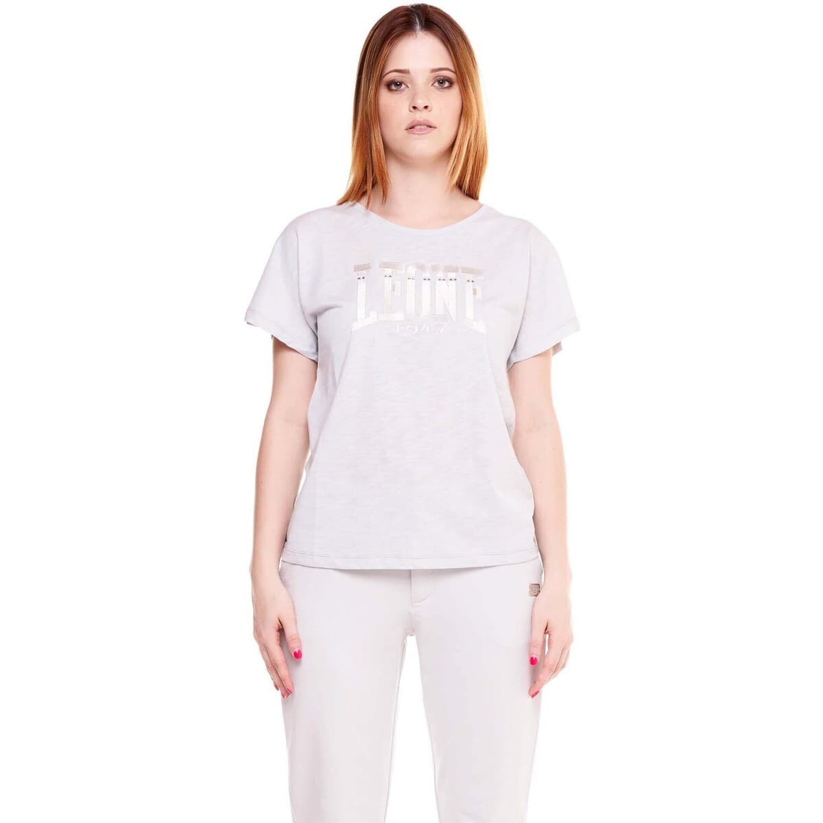 T-shirt με κοντά μανίκια Leone 1947 Woman Short Sleeves Crystal