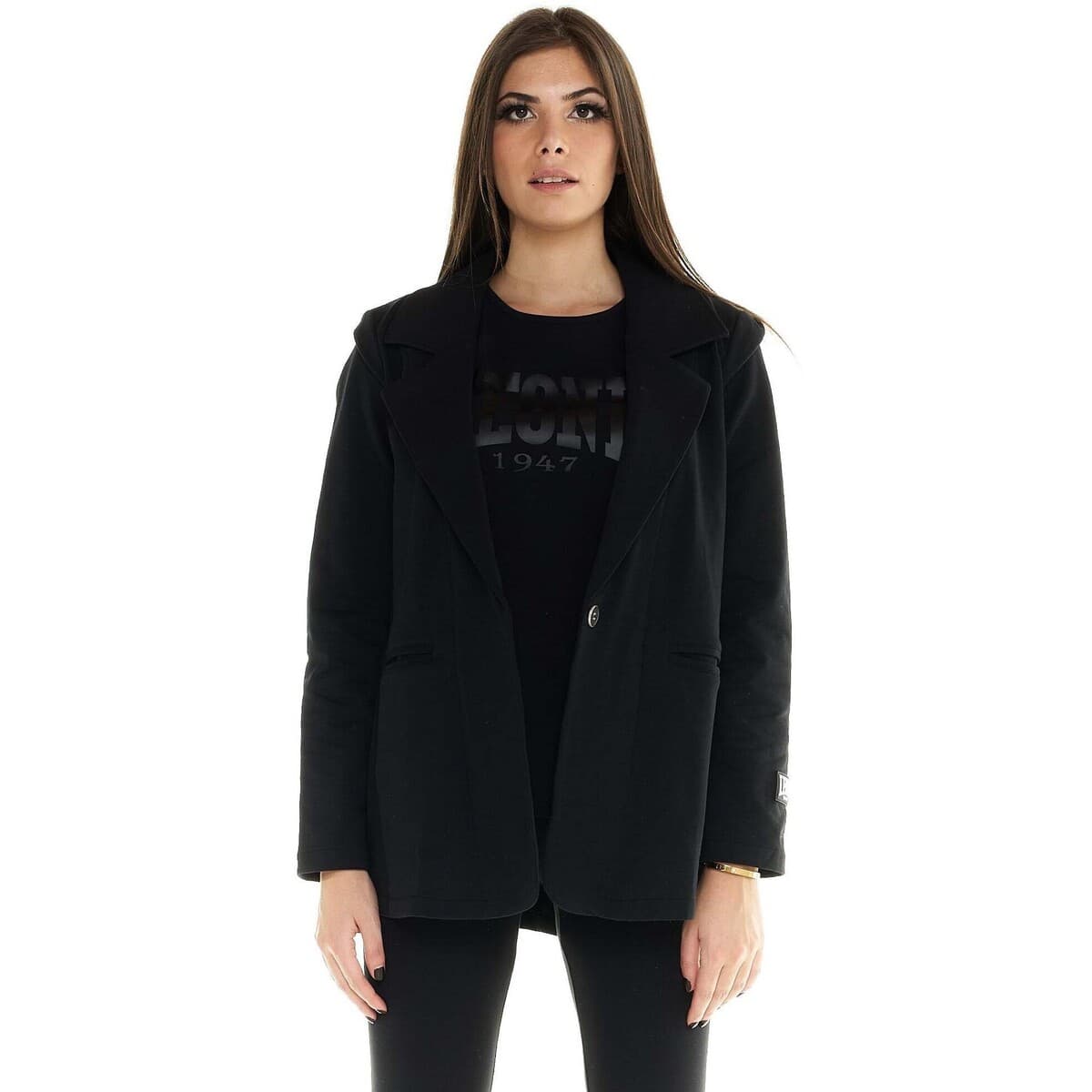 Σακάκι/Blazers Leone 1947 Woman Fleece Jacket Blackout
