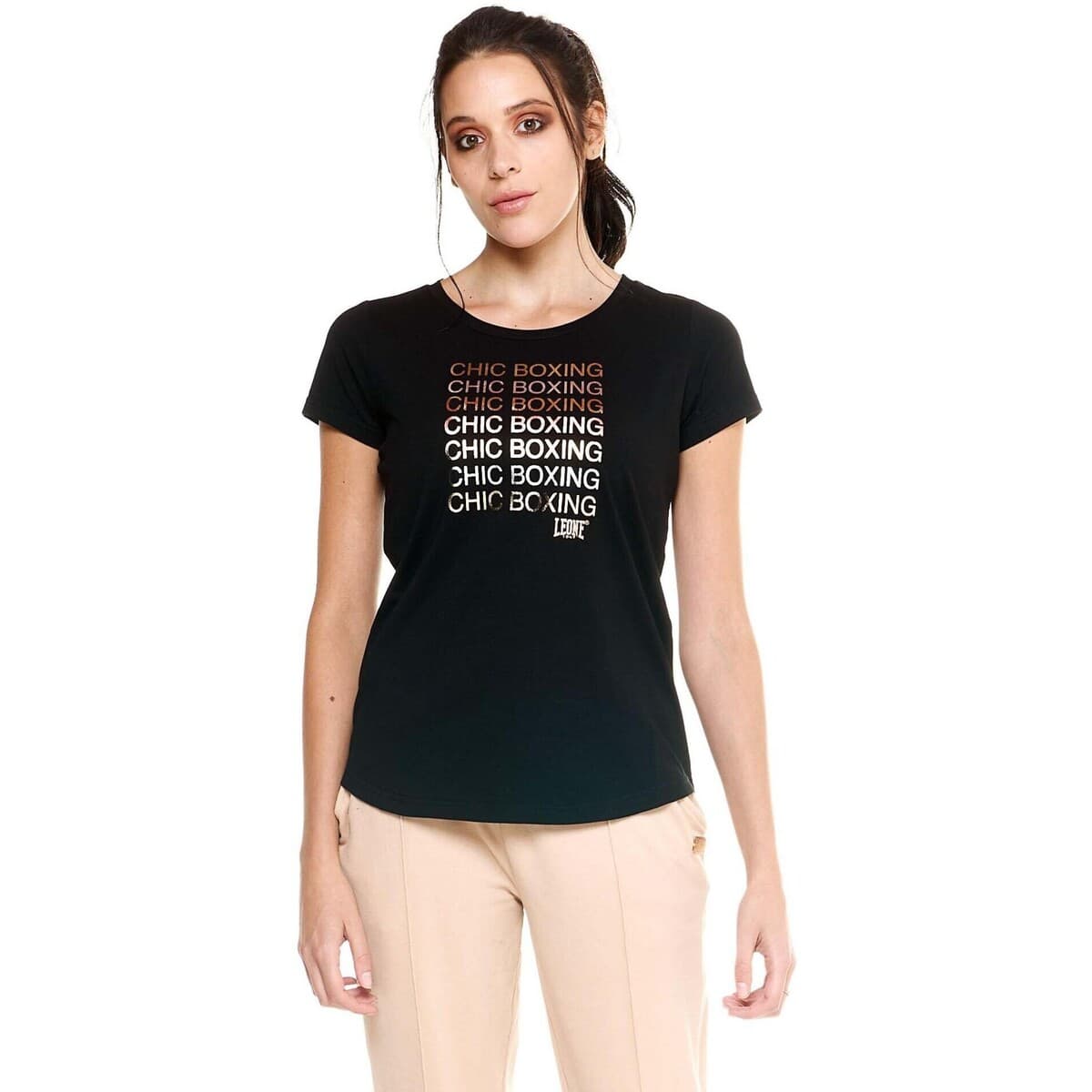 T-shirt με κοντά μανίκια Leone 1947 Woman Short Sleeves Chic Boxing