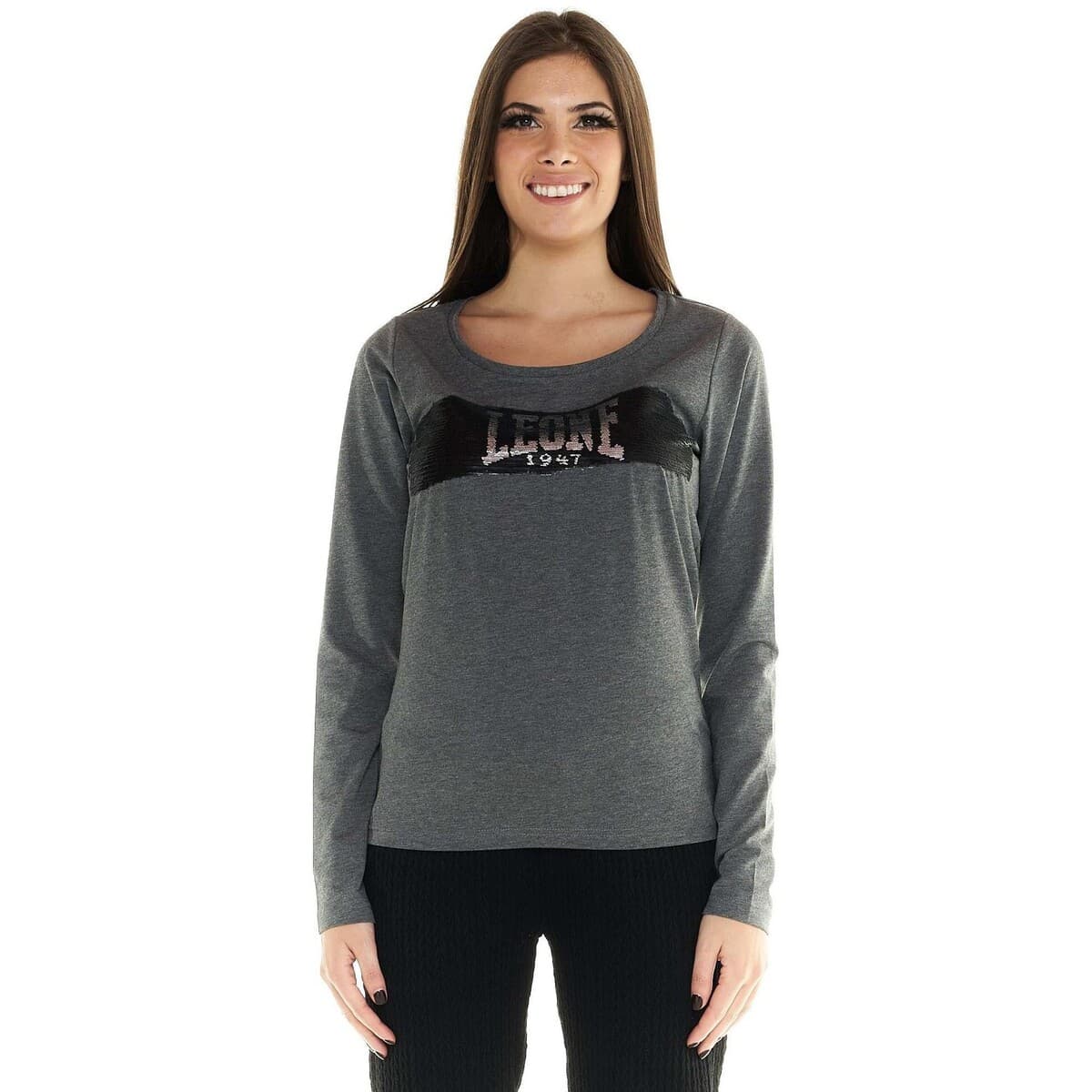 Μπλουζάκια με μακριά μανίκια Leone 1947 Woman Long Sleeves Greyss