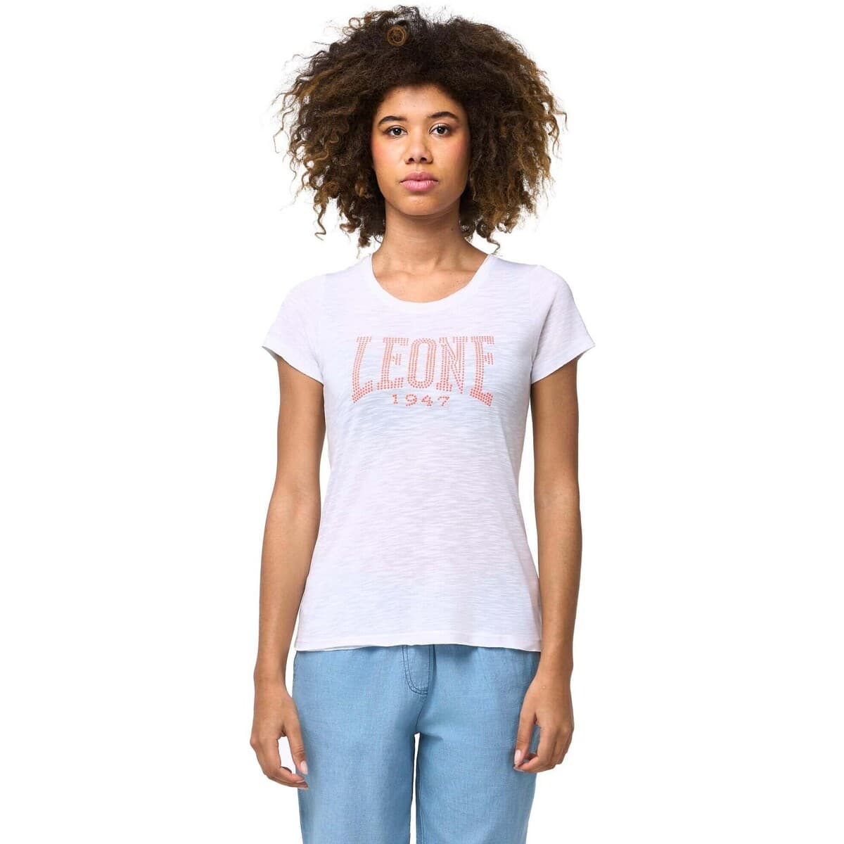 T-shirt με κοντά μανίκια Leone 1947 Woman Short Sleeves Bright