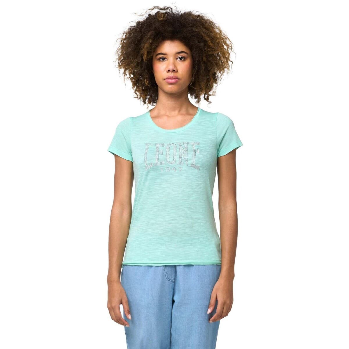 T-shirt με κοντά μανίκια Leone 1947 Woman Short Sleeves Bright