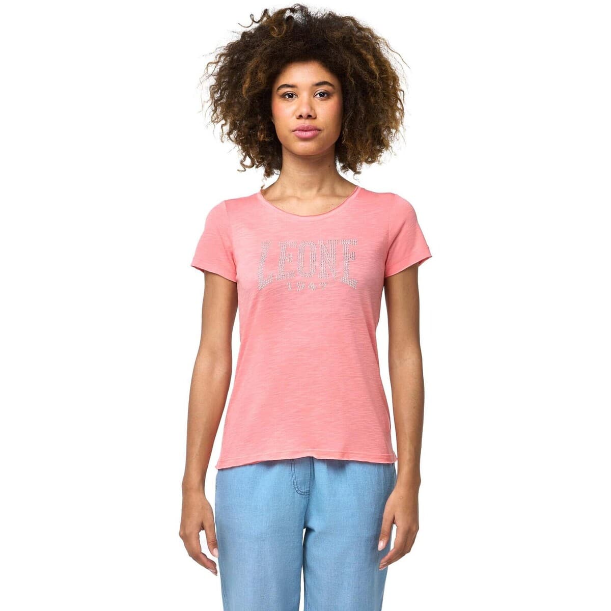 T-shirt με κοντά μανίκια Leone 1947 Woman Short Sleeves Bright