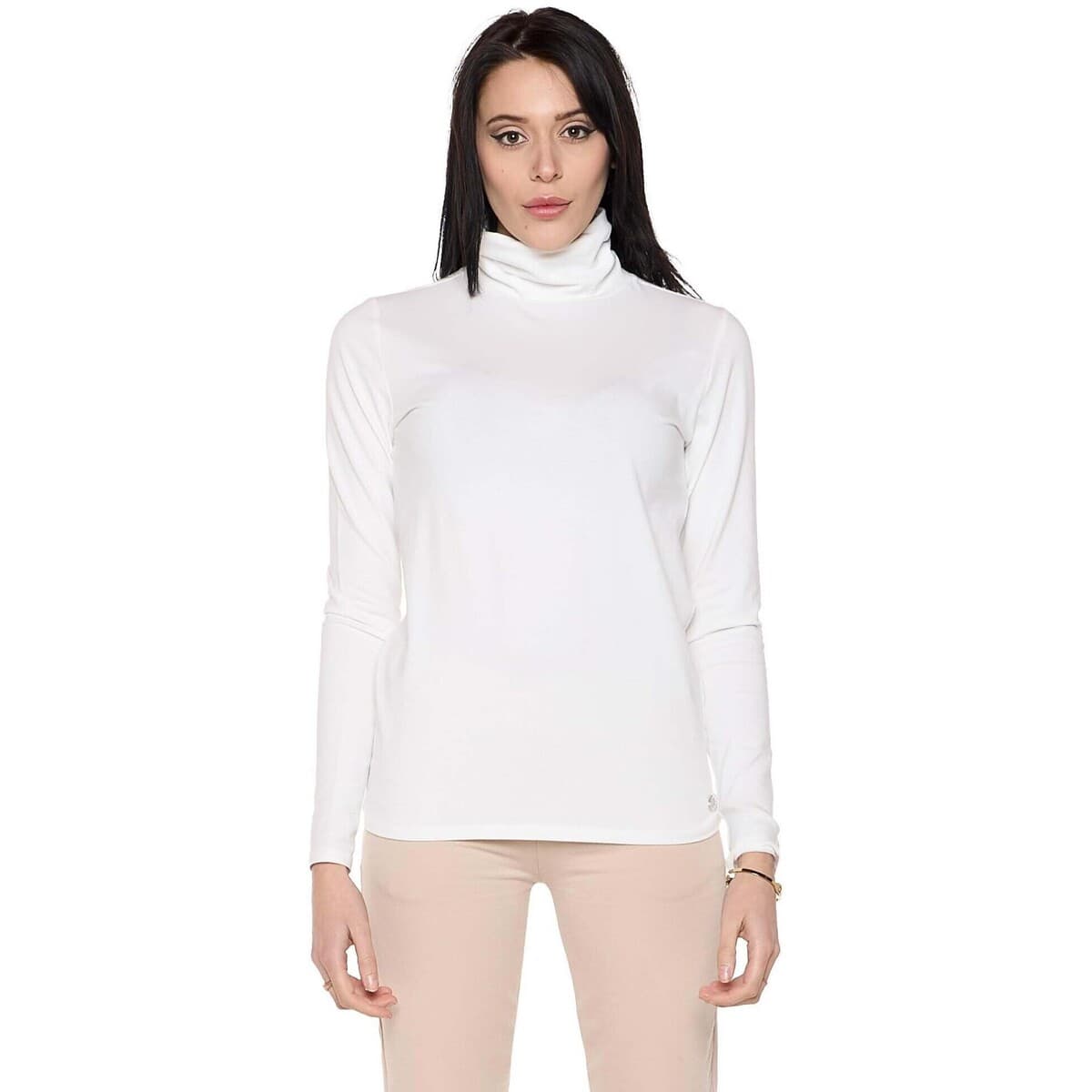 Μπλουζάκια με μακριά μανίκια Leone 1947 Woman High Collar Never Without