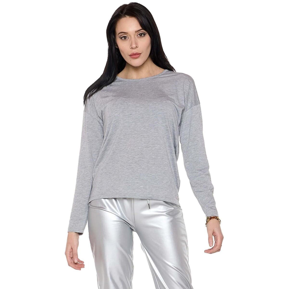 Μπλουζάκια με μακριά μανίκια Leone 1947 Woman Long Sleeves Pearl