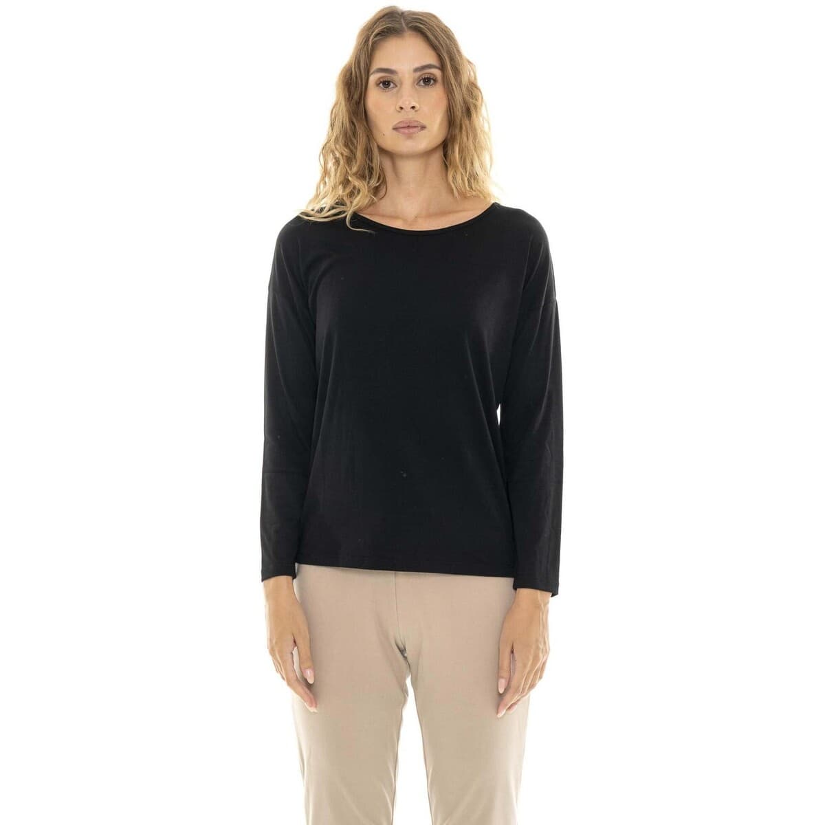 Μπλουζάκια με μακριά μανίκια Leone 1947 Woman Long Sleeves Pearl
