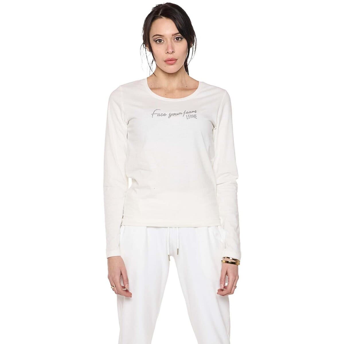 Μπλουζάκια με μακριά μανίκια Leone 1947 Woman Long Sleeves Relaxed