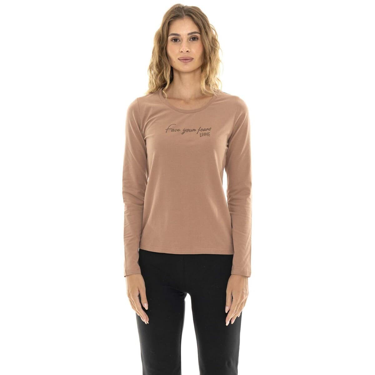 Μπλουζάκια με μακριά μανίκια Leone 1947 Woman Long Sleeves Relaxed
