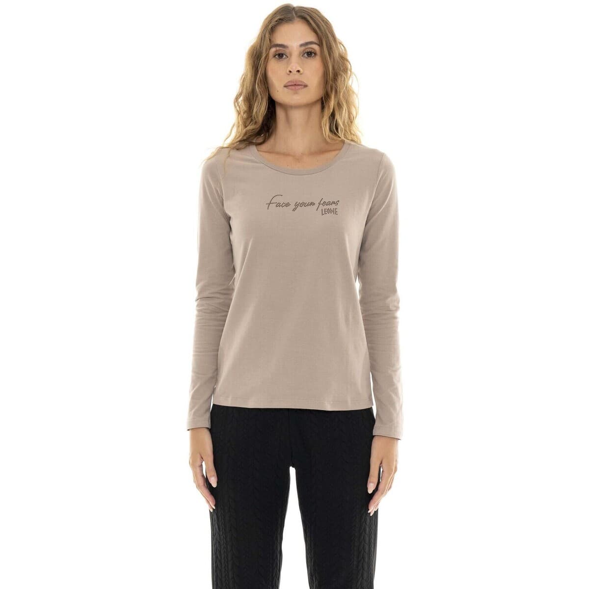 Μπλουζάκια με μακριά μανίκια Leone 1947 Woman Long Sleeves Relaxed