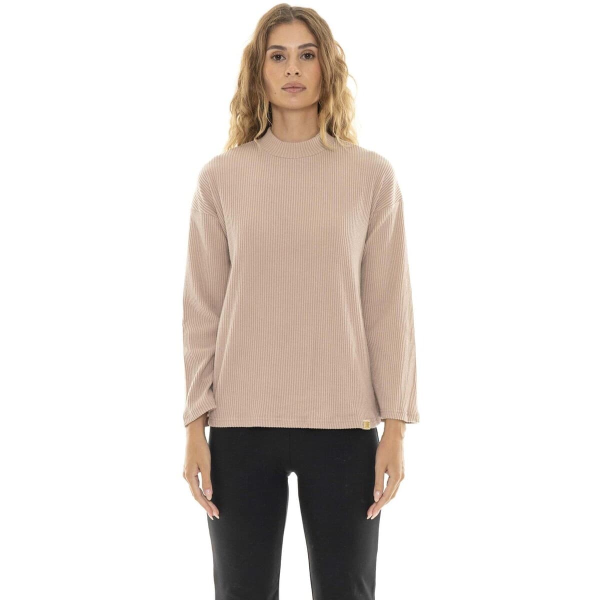 Φούτερ Leone 1947 Woman Rib High Collar Relaxed
