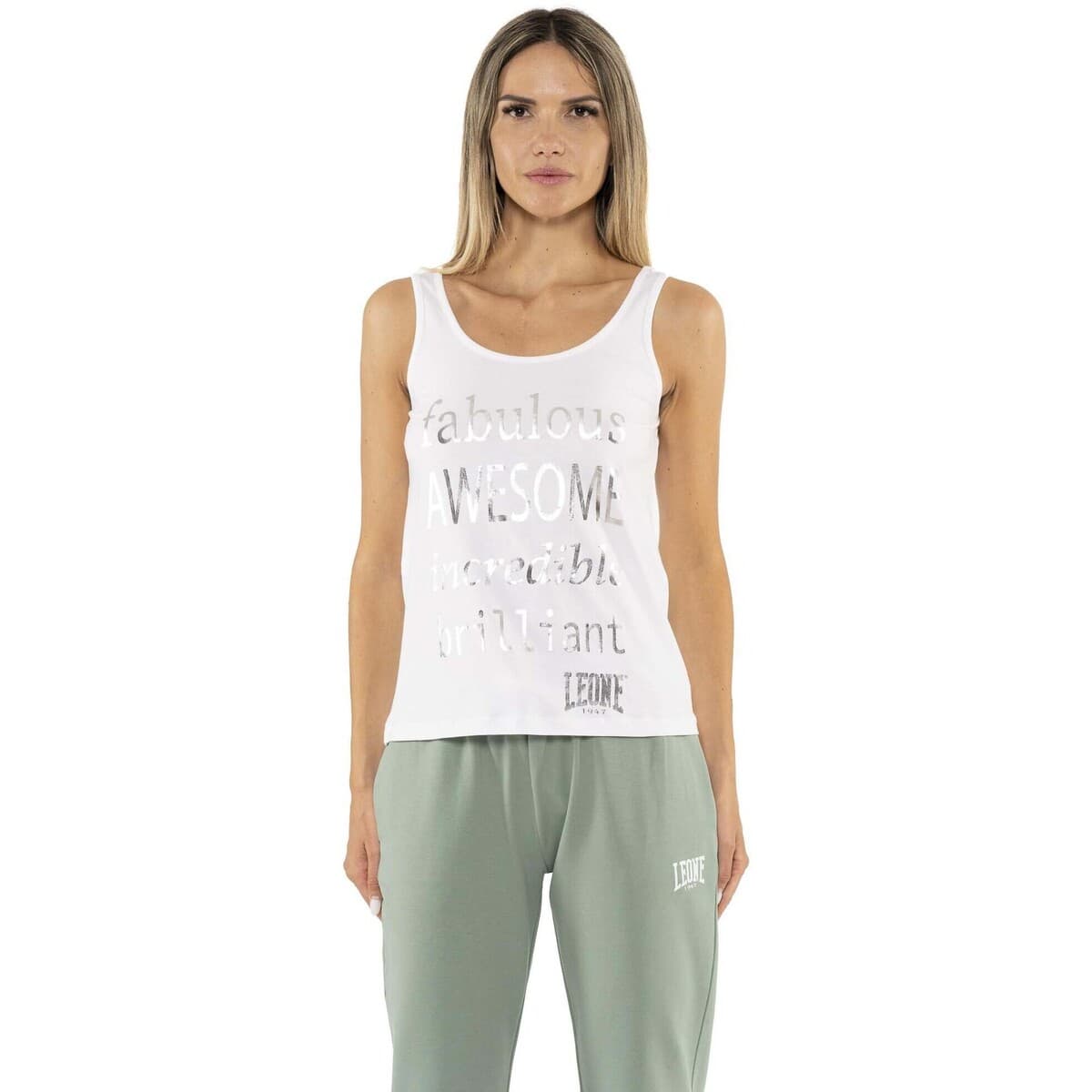 Αμάνικα/T-shirts χωρίς μανίκια Leone 1947 Woman Tank Spring Vibes