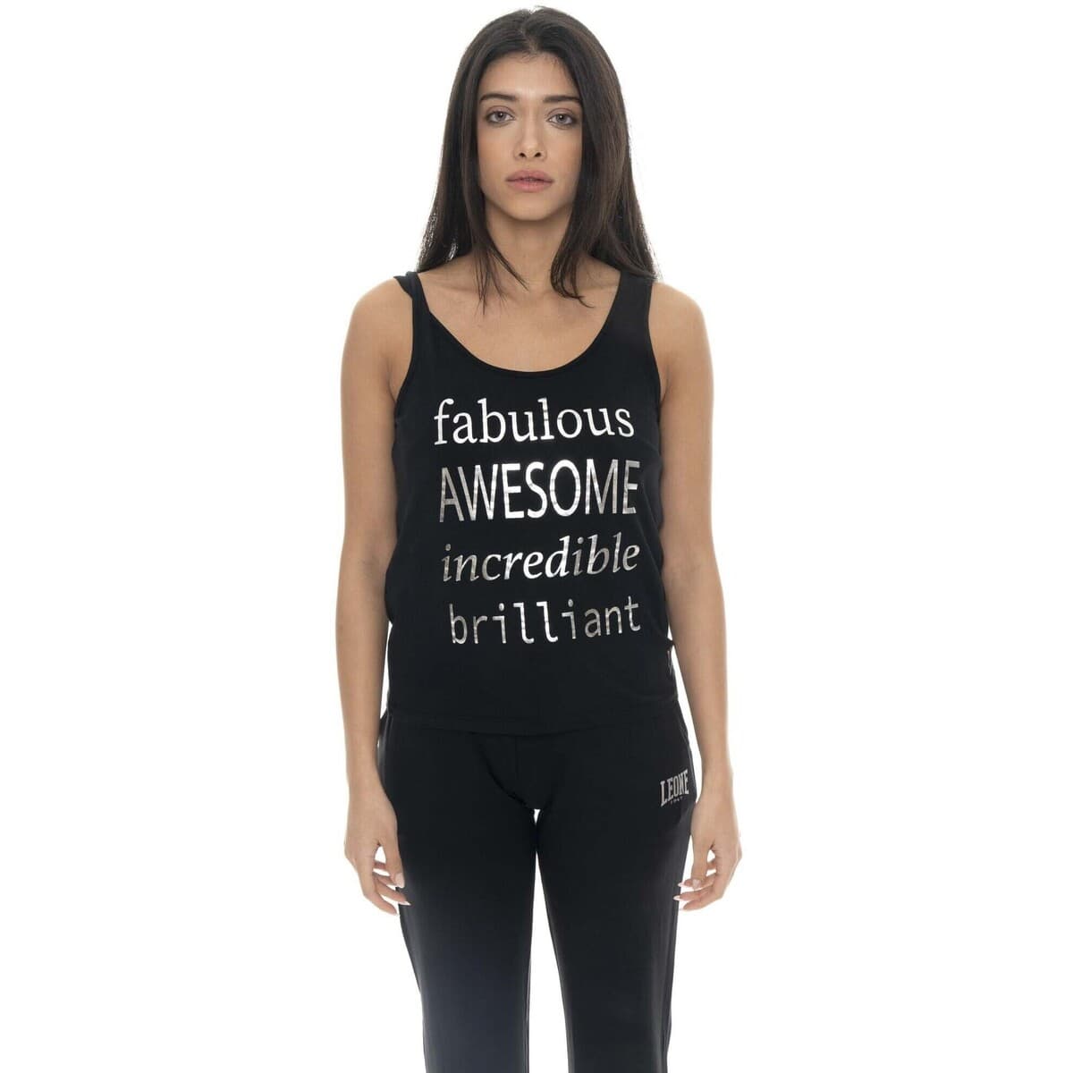 Αμάνικα/T-shirts χωρίς μανίκια Leone 1947 Woman Tank Spring Vibes