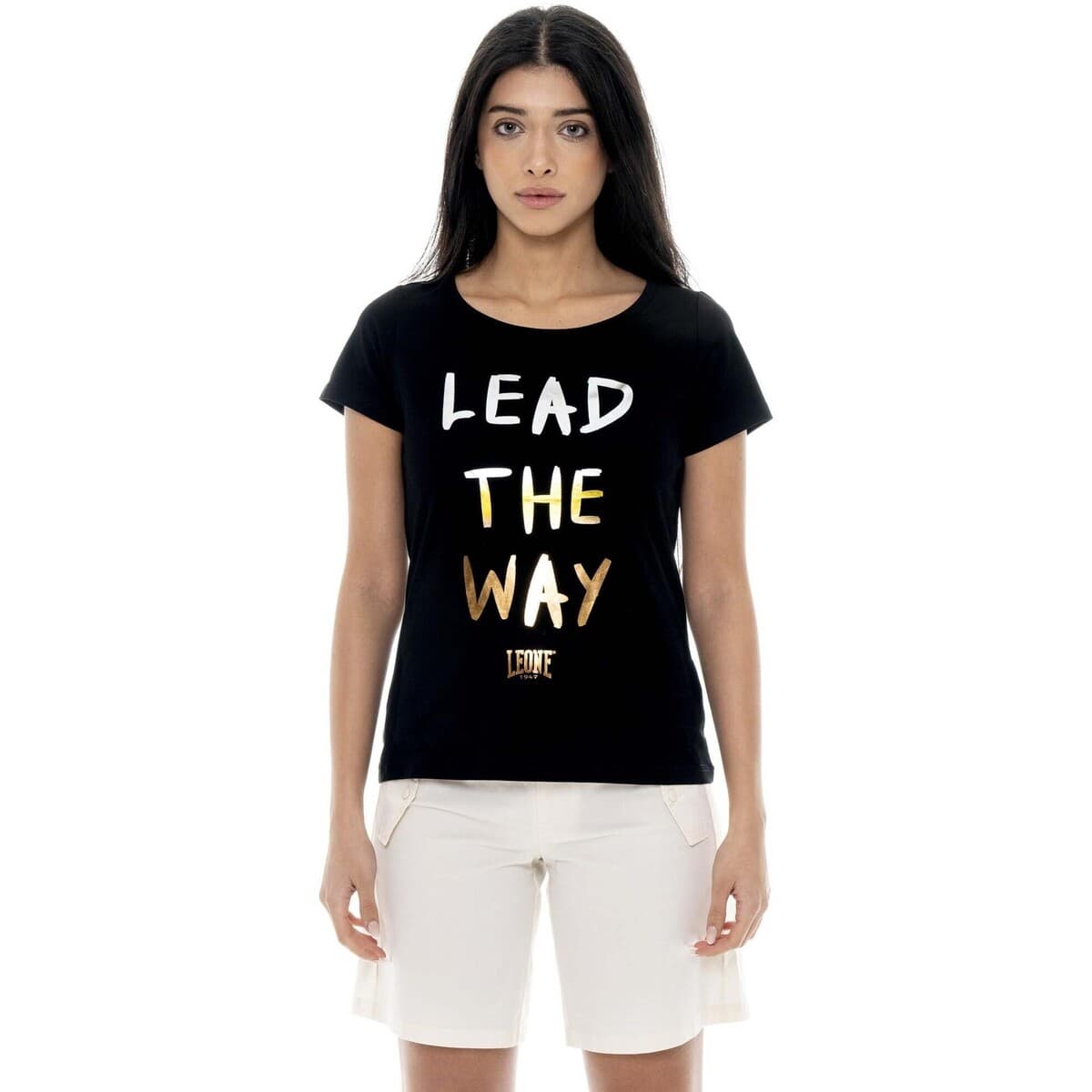 T-shirt με κοντά μανίκια Leone 1947 Woman Shor Sleeves Chic