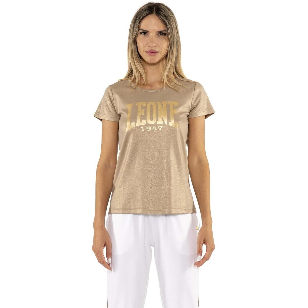 T-shirt με κοντά μανίκια Leone 1947 Woman Shor Sleeves Chic