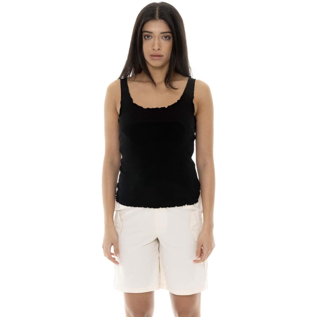 Αμάνικα/T-shirts χωρίς μανίκια Leone 1947 Woman Tank Rib Chic