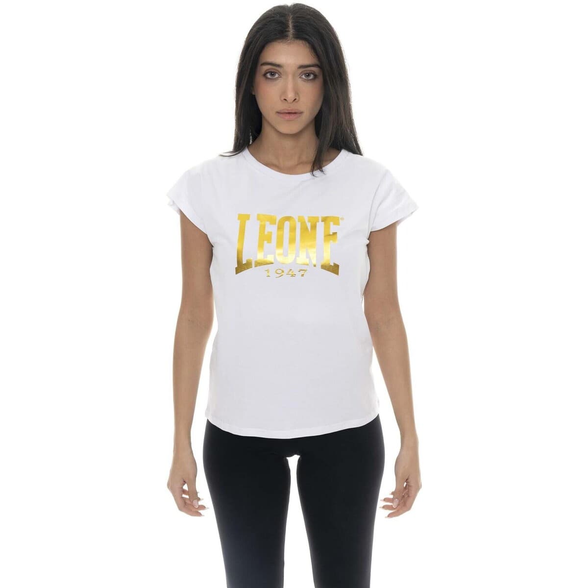 T-shirt με κοντά μανίκια Leone 1947 Woman Short Sleeves Gold