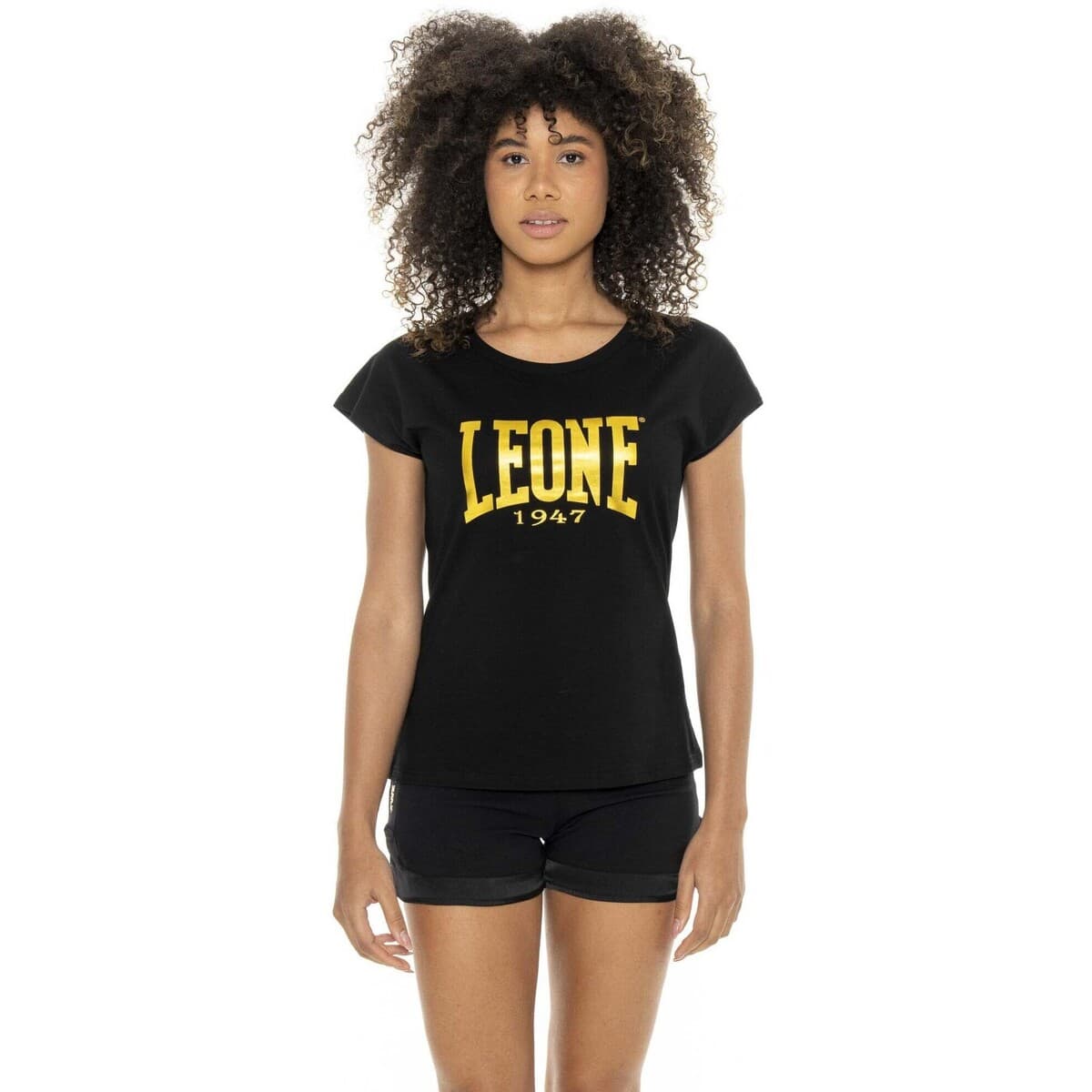 T-shirt με κοντά μανίκια Leone 1947 Woman Short Sleeves Gold