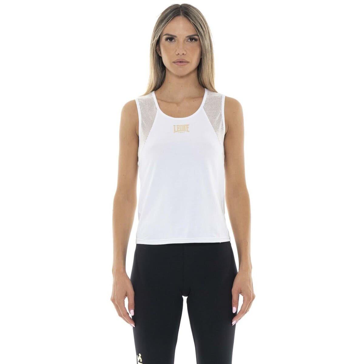 Αμάνικα/T-shirts χωρίς μανίκια Leone 1947 Woman Sleeveless Gold