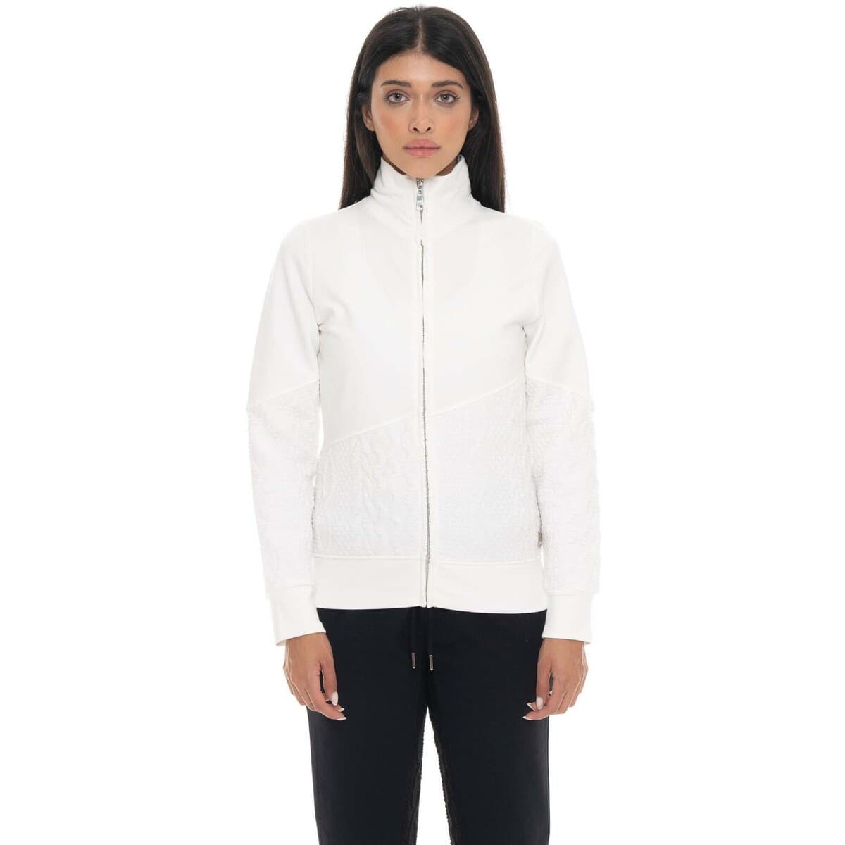 Ζακέτα Leone 1947 Woman High Collar Full Zip Braid