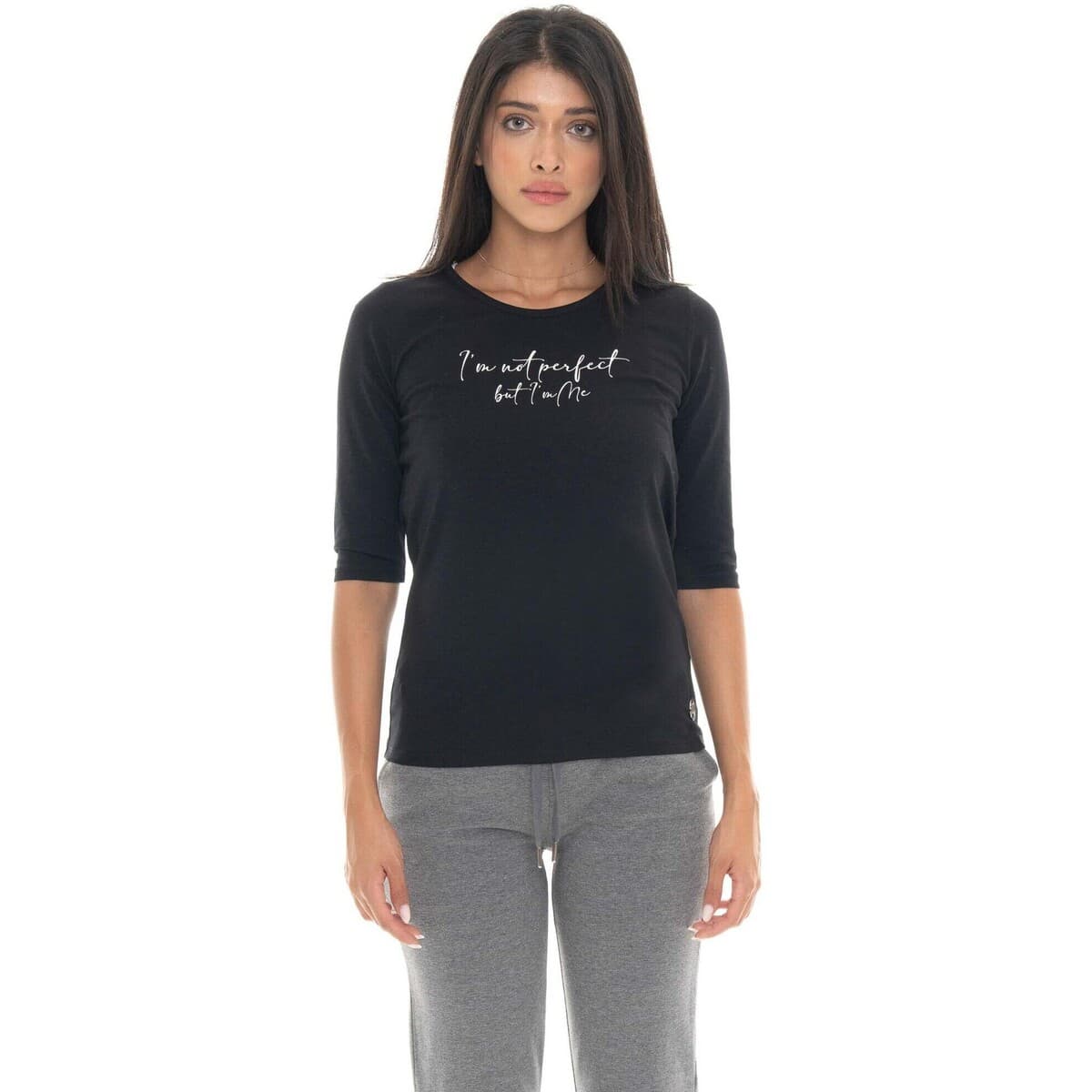 T-shirt με κοντά μανίκια Leone 1947 Woman T-Shirt Short Sleeves Braid