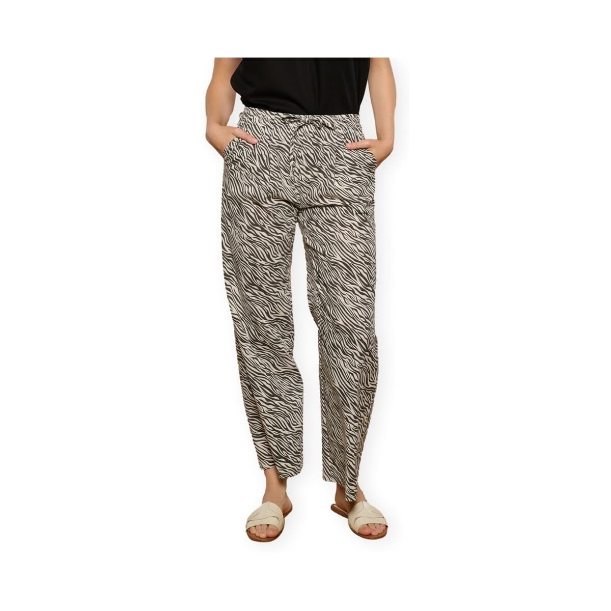 Παντελόνια Minueto Zebra Trousers - Black/White
