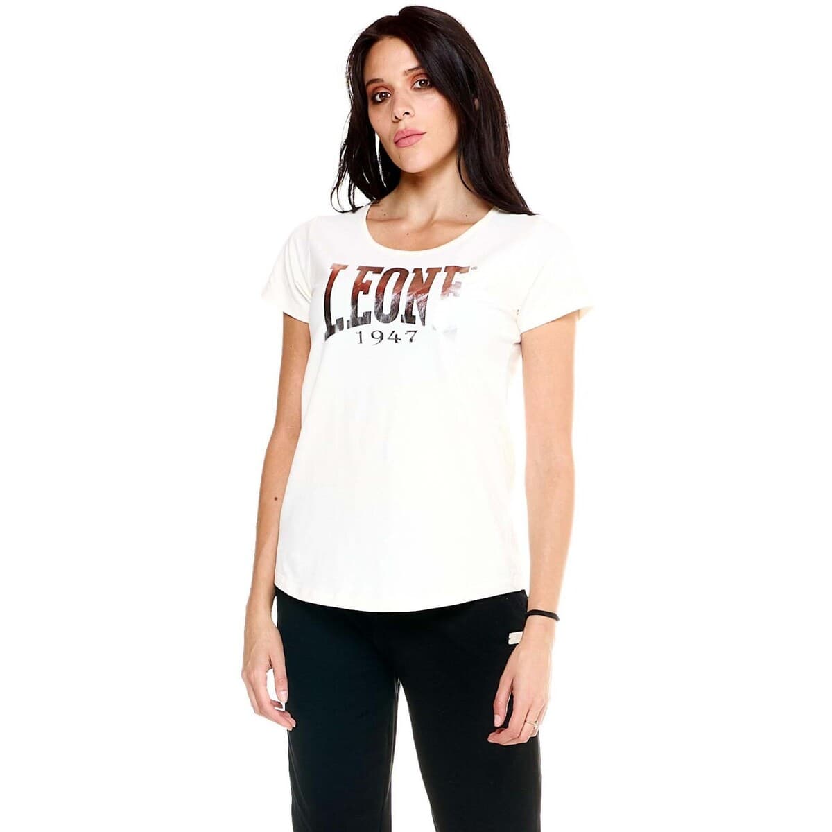 T-shirt με κοντά μανίκια Leone 1947 Woman T-Shirt Short Sleeves Basic