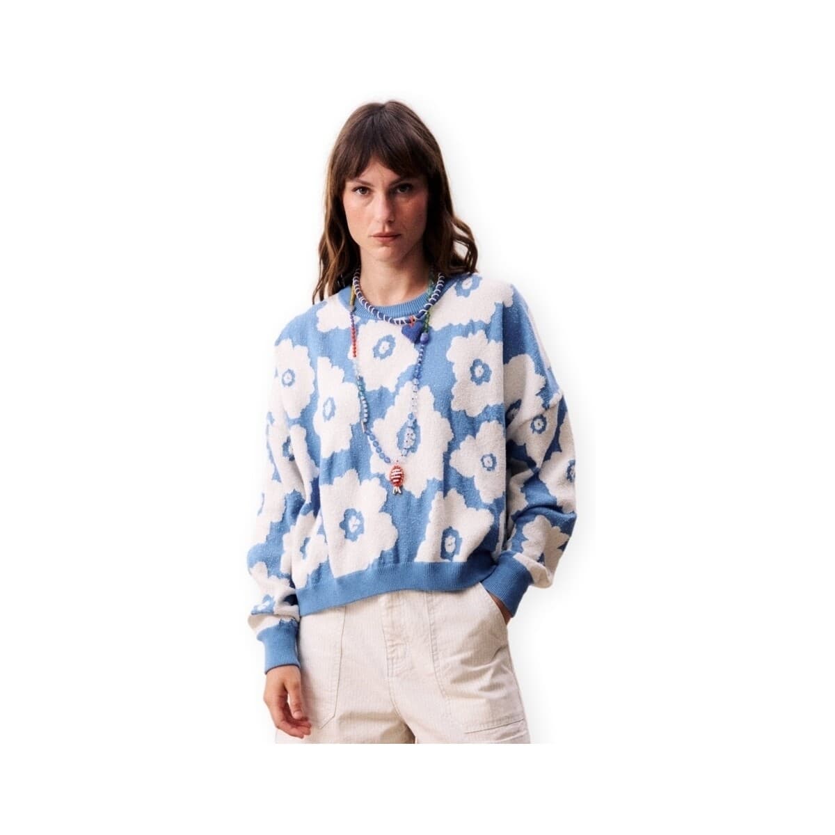 Πουλόβερ Frnch Pull Dulse Knit - Blue Jeans