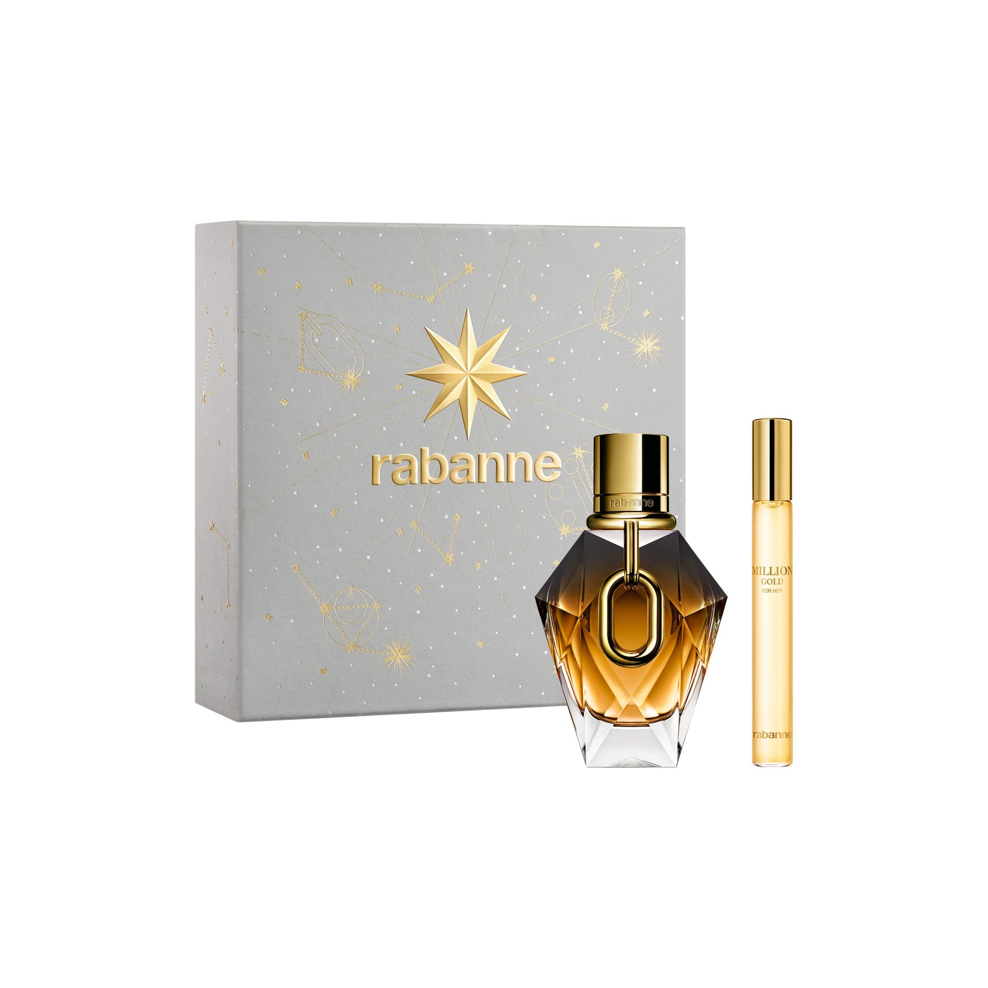 Million Gold For Her Parfum 50ml & Travel Spray 10ml
