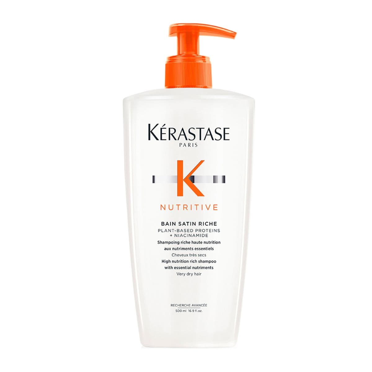 Nutritive Refillable Σαμπουάν Bain Satin Riche για Ξηρά Μαλλιά 500ml
