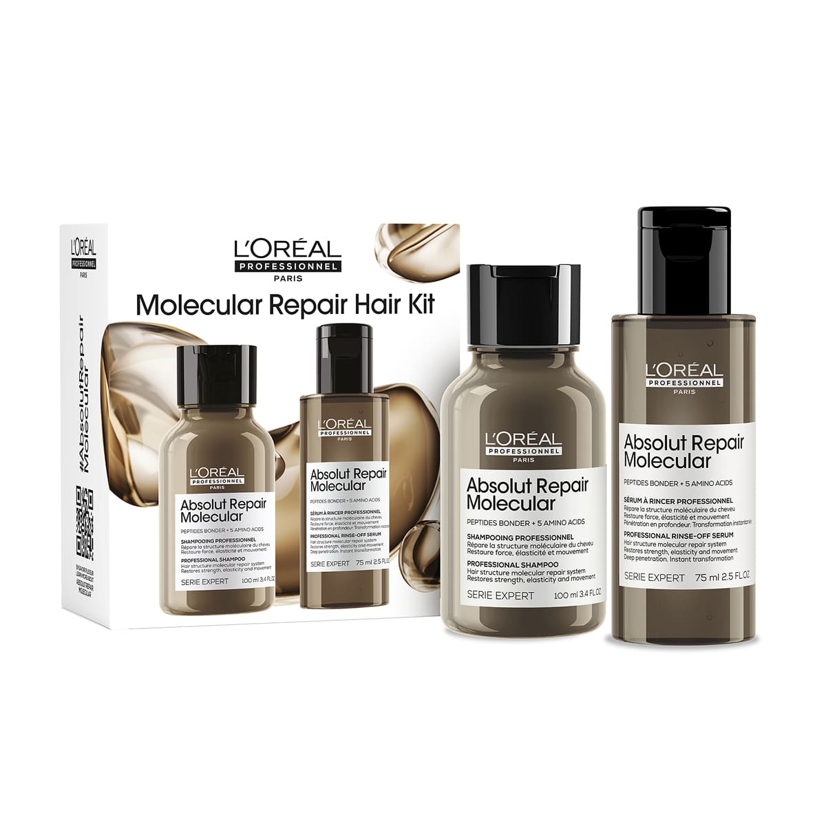 Serie Expert Absolut Repair Molecular Mini Duo Kit Μοριακής Επανόρθωσης Για Ταλαιπωρημένα Μαλλιά