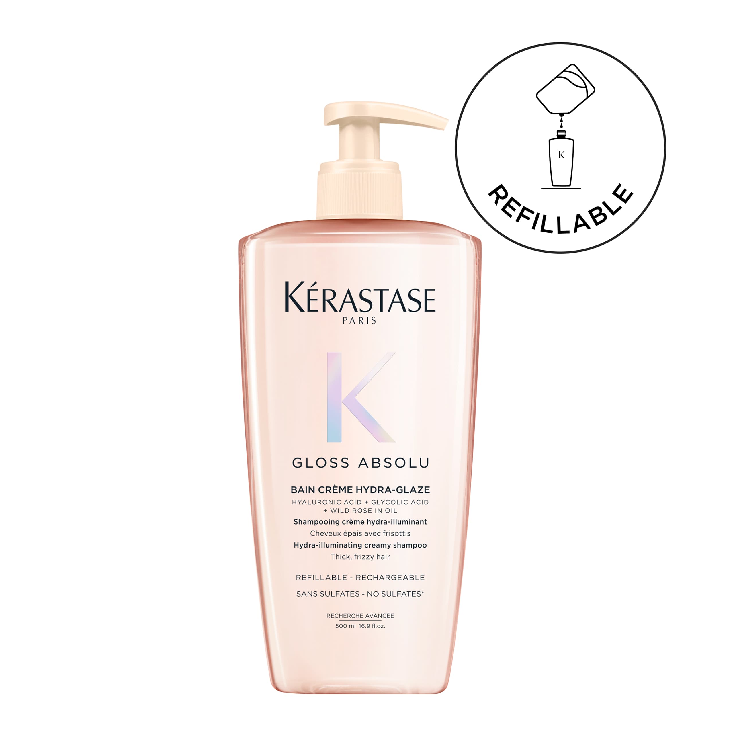 Gloss Absolu Bain Creme Ενυδατικό Σαμπουάν Λάμψης Refillable