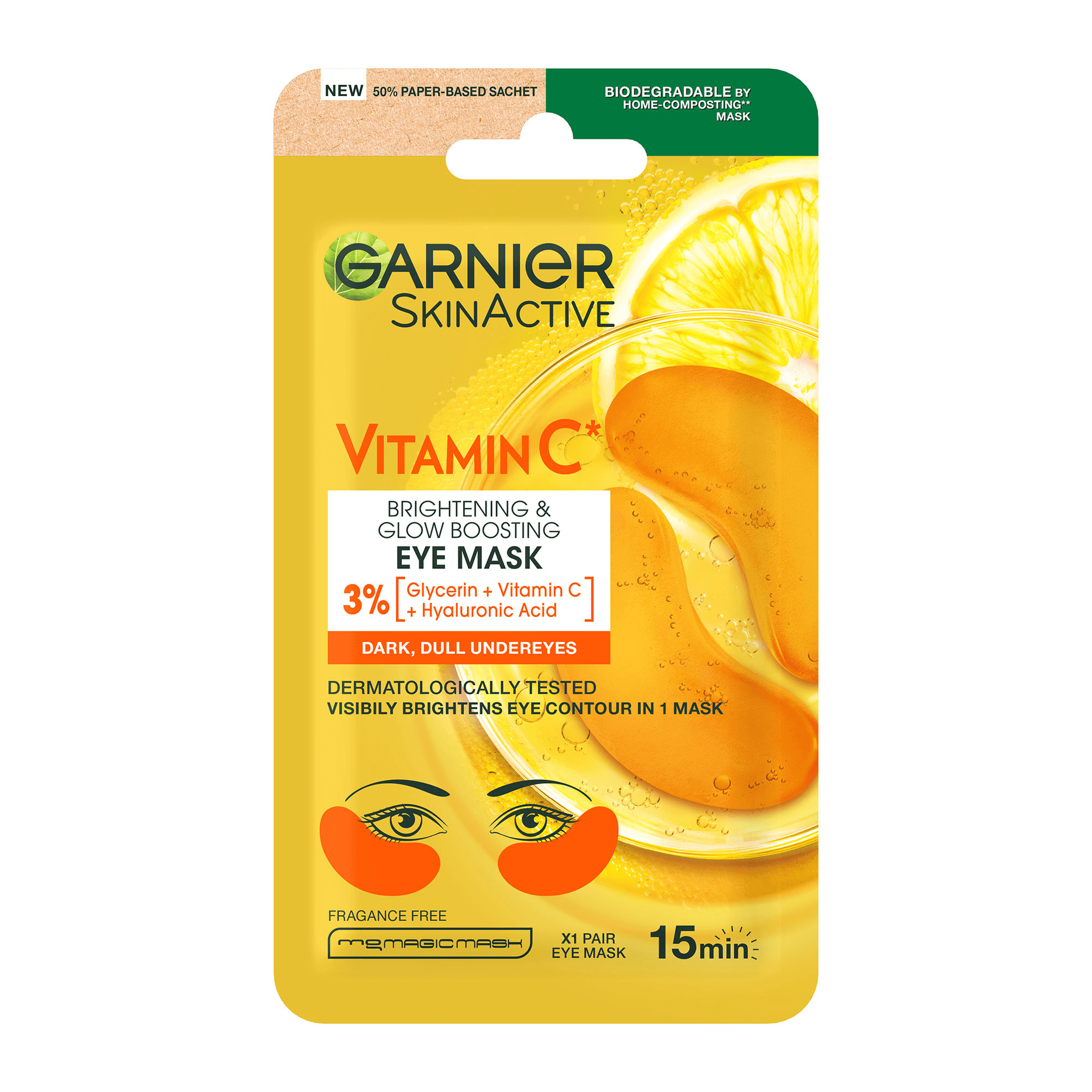 Garnier Vitamin C Μάσκα Ματιών Για Λάμψη 5gr