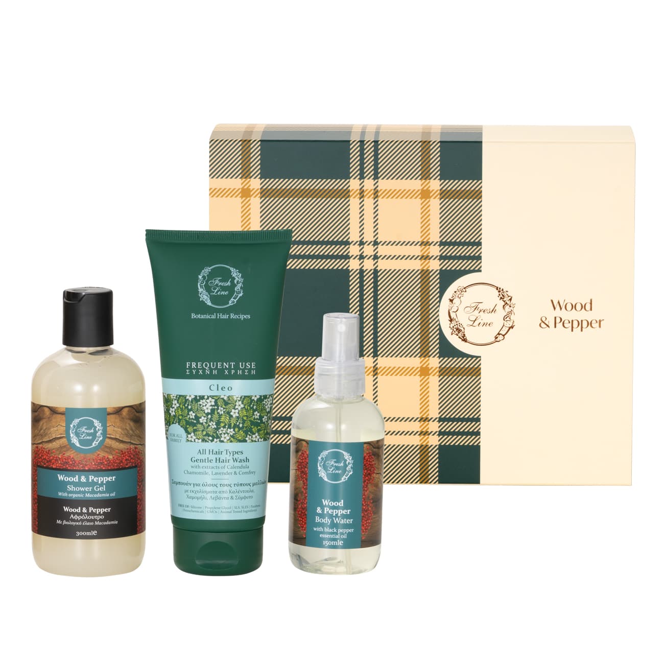 Wood & Pepper Σετ Περιποίησης Σώματος 3 τμχ.