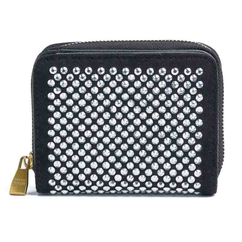 Πορτοφόλι με Στρας Enrico Coveri - Μαύρο με Στρας