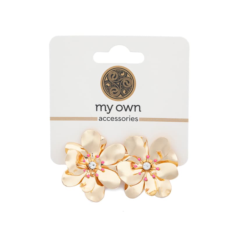 Χρυσά Σκουλαρίκια Λουλούδι