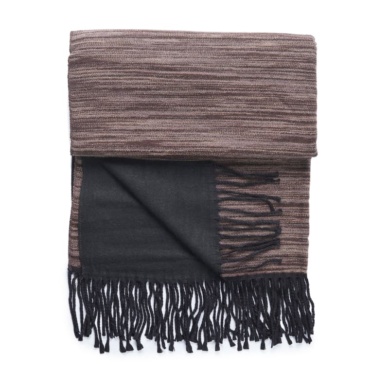 Κασκόλ Ριγέ σε Αποχρώσεις Καφέ