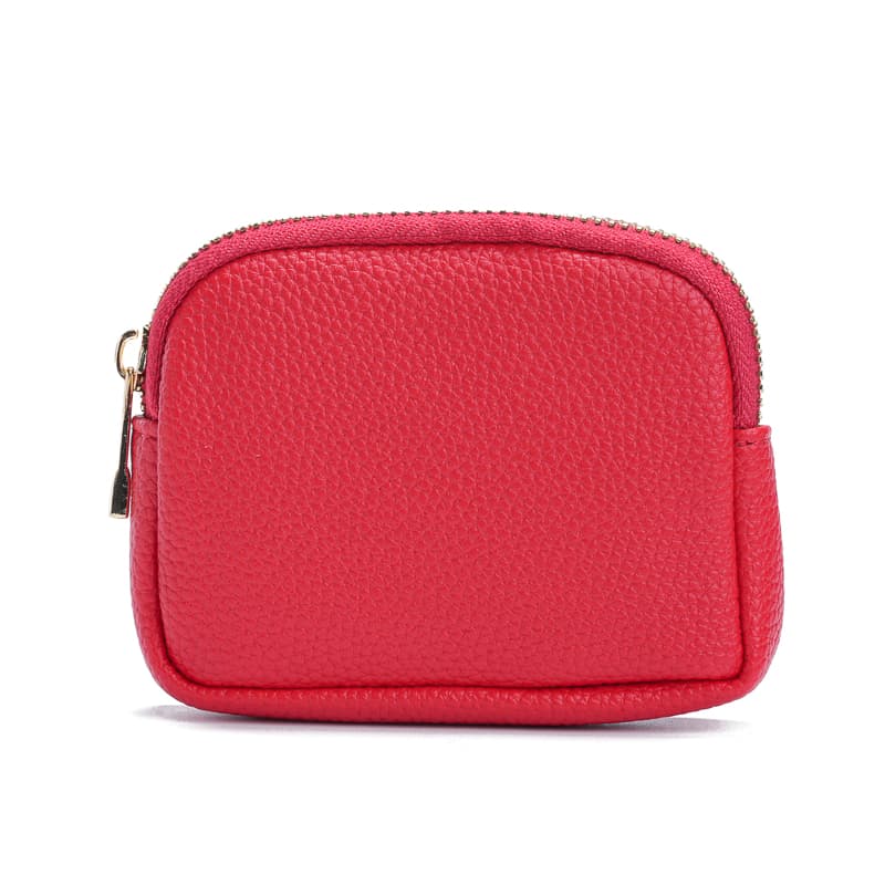 Δερμάτινο Μίνι Πορτοφόλι - Κόκκινο