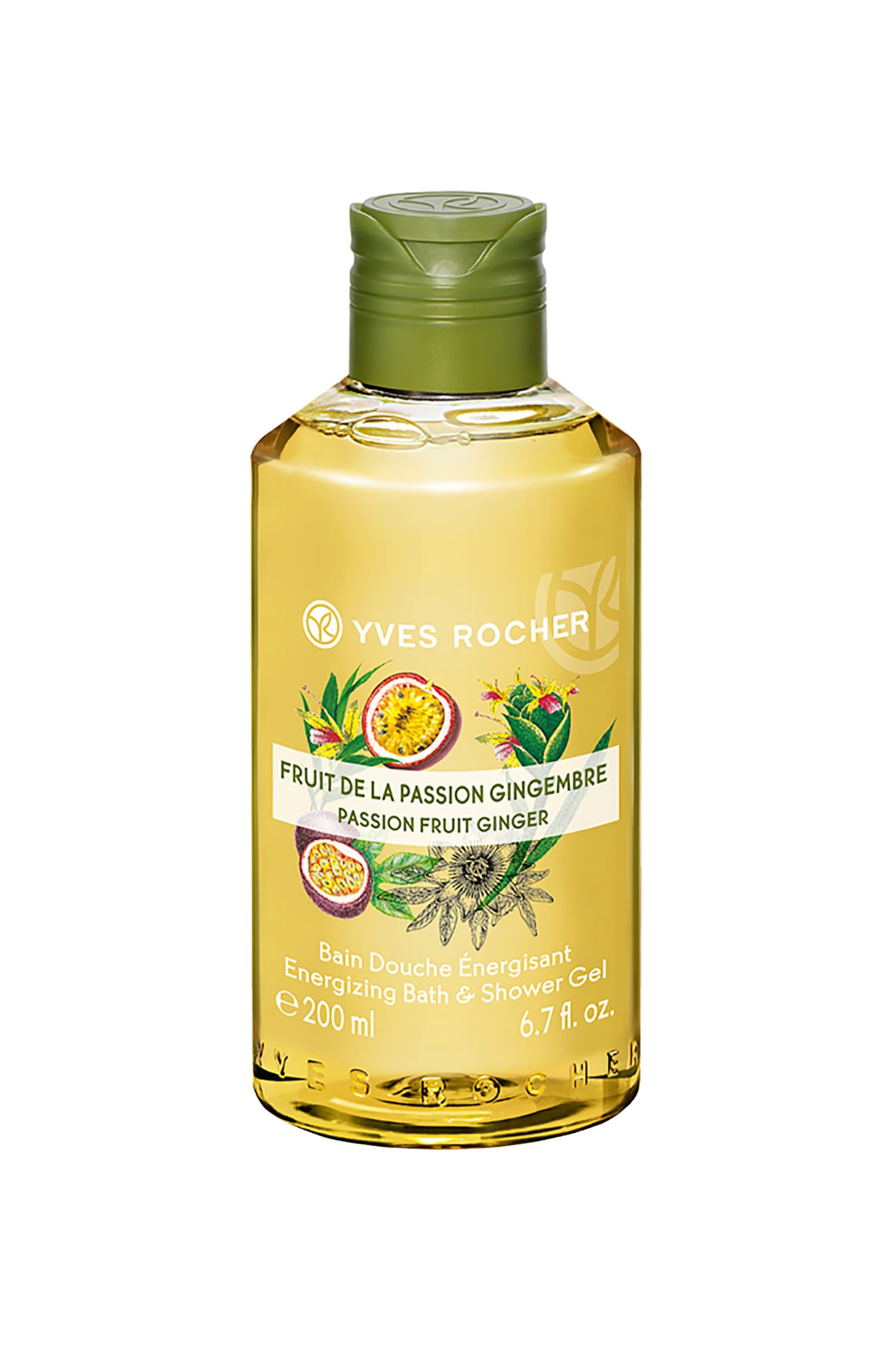 Yves Rocher Energizing Bath and Shower Gel Passion Fruit Ginger | 200ml