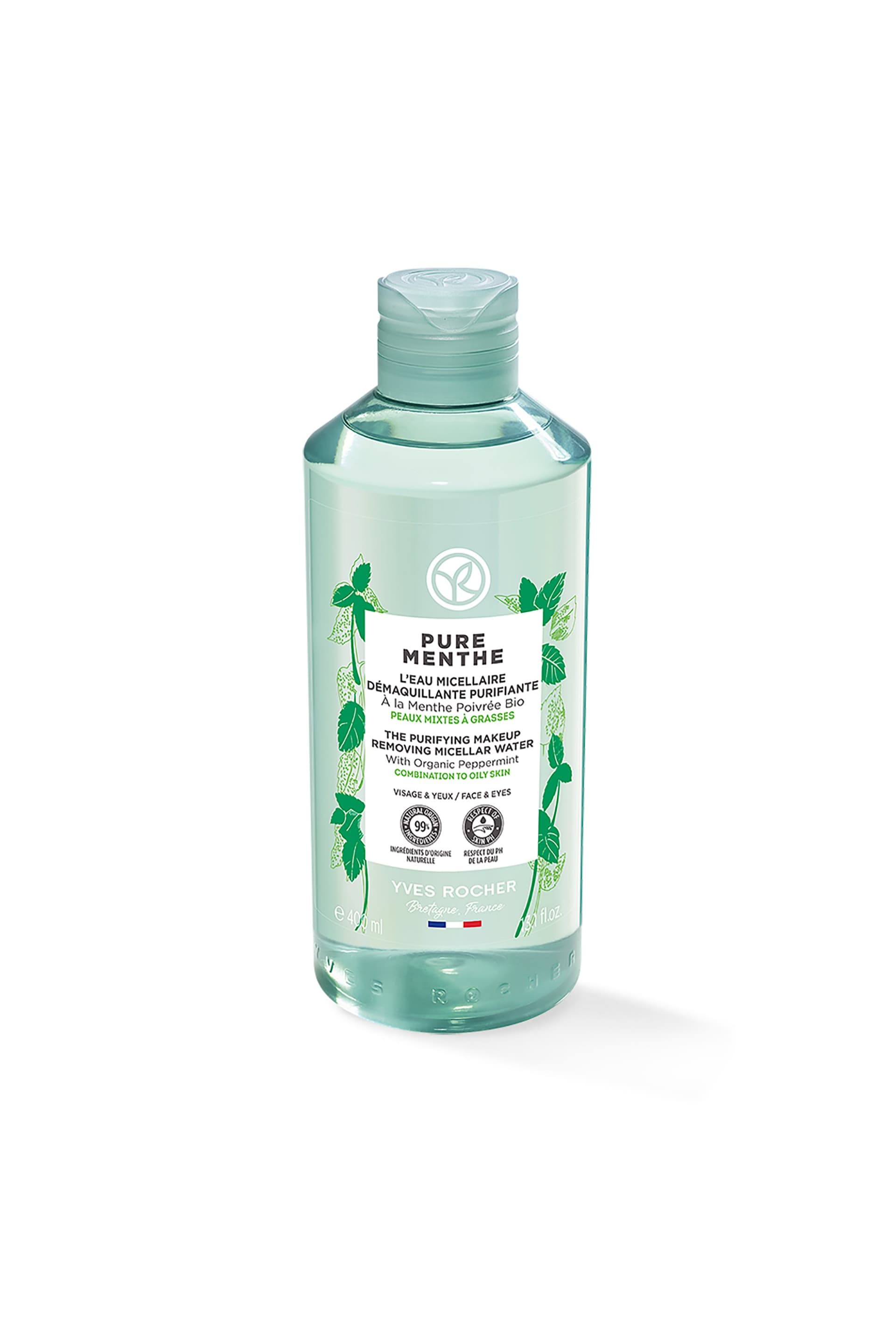 Yves Rocher Purifying Makeup Removing Micellar Water - Pure Menthe 400 ml