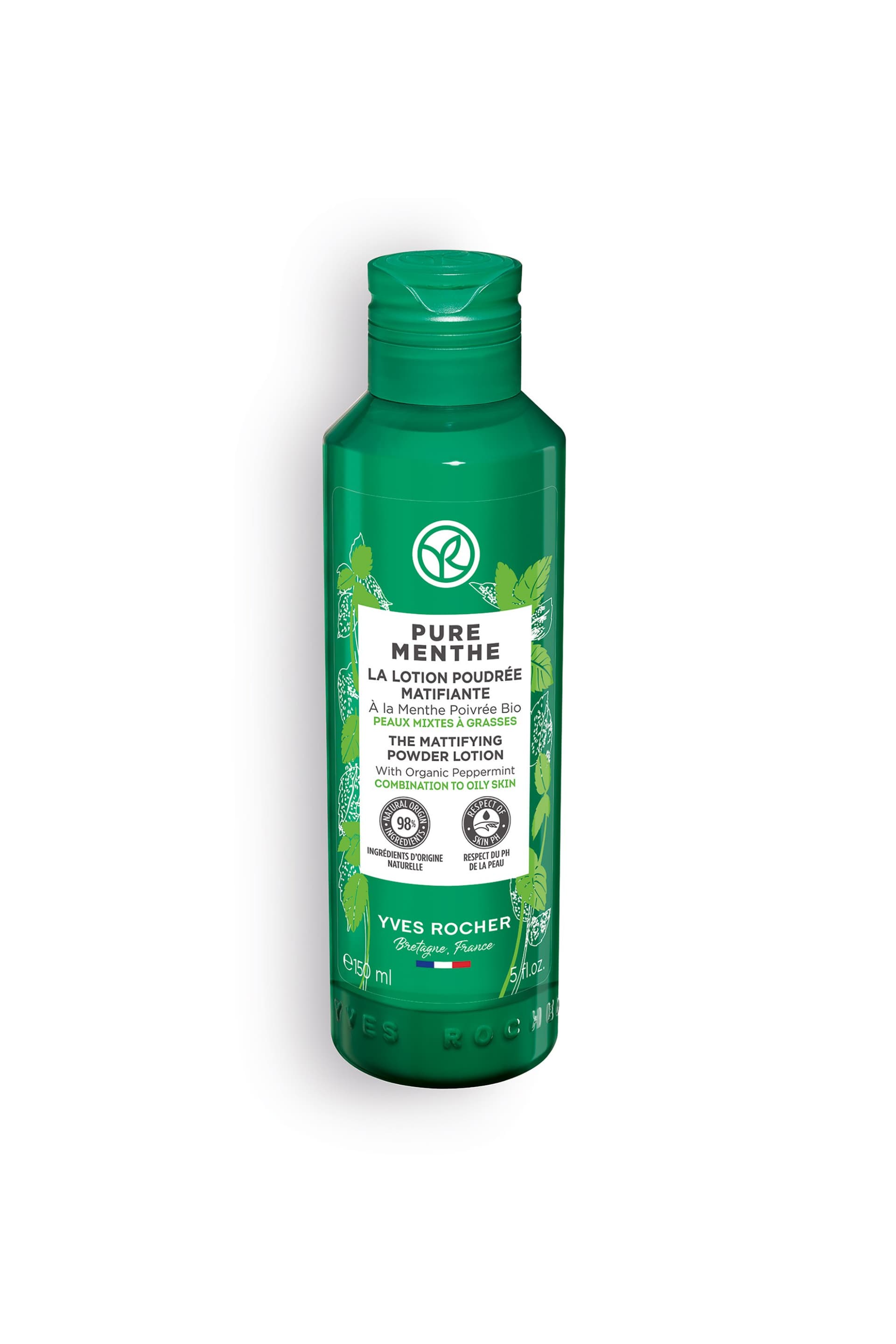 Yves Rocher Pure Menthe Matifying Powder Lotion 150 ml