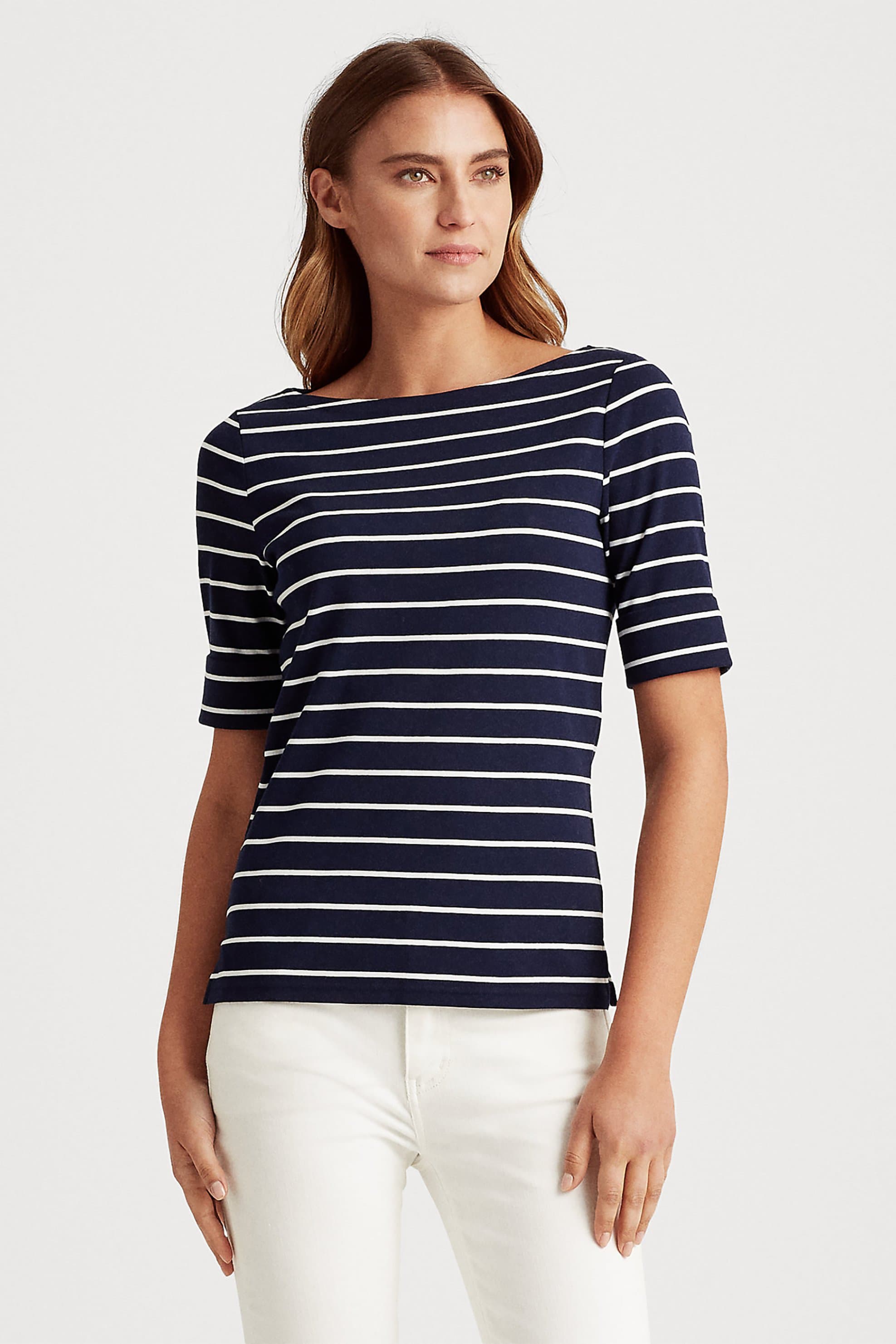 Lauren Ralph Lauren γυναικεία μπλούζα ριγέ με μανίκι 3/4