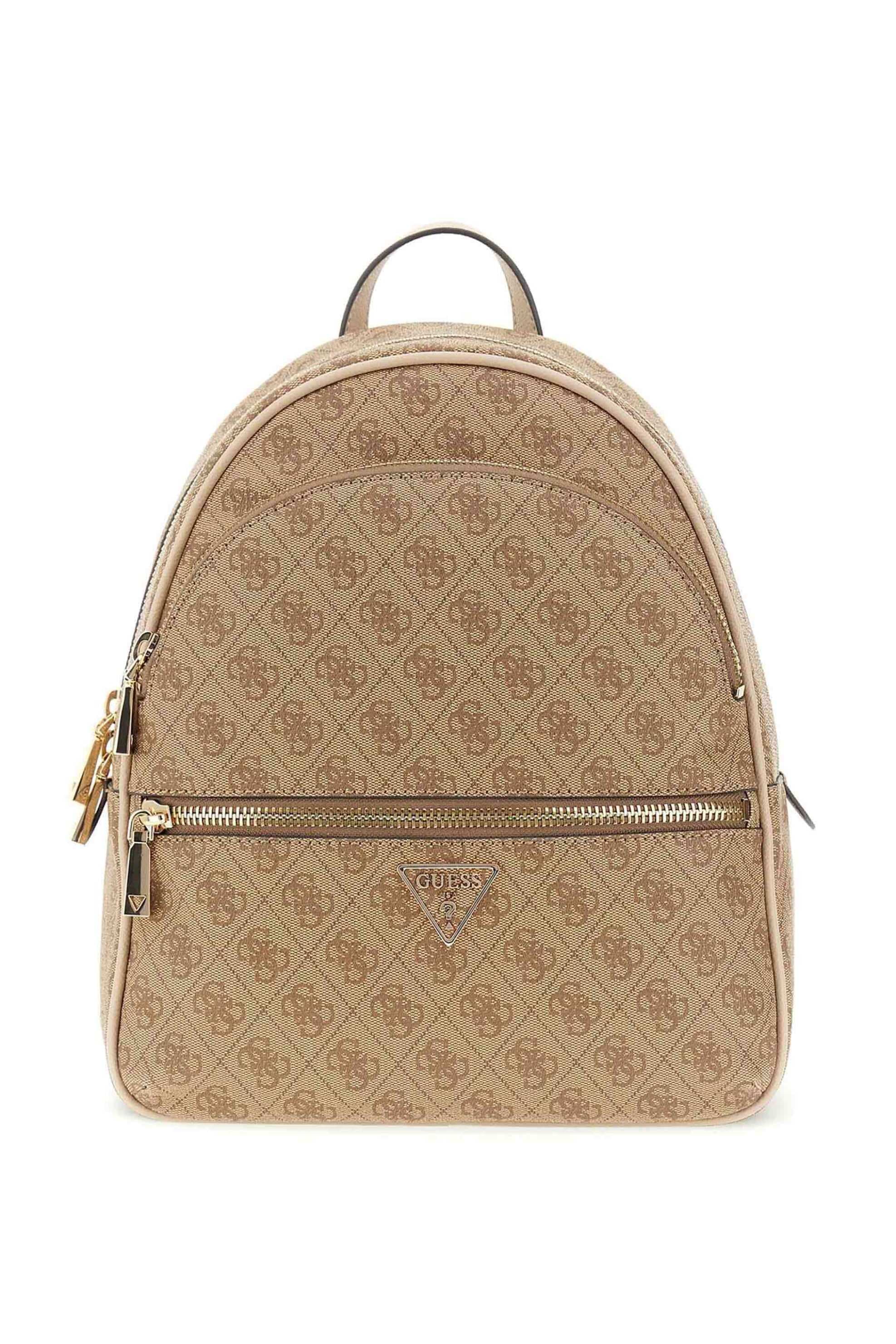 Guess γυναικείο σακίδιο πλάτης με all-over logo print "Manhattan II"